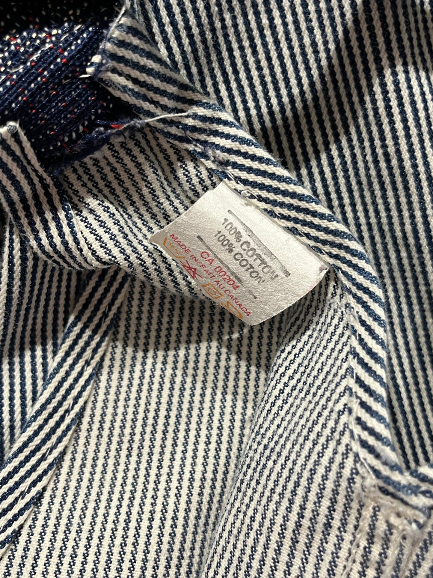 90s ‘Big B’ Pin Stripe Work Wear Overalls / XL