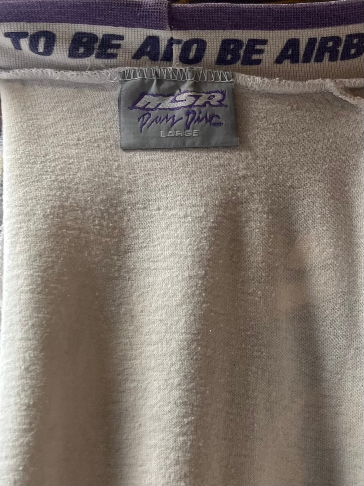 Y2K 'MSR' Purple Moto Racing Graphic Long Sleeve Top 2000s Motocross Biker Cyber Streetwear / XSmall