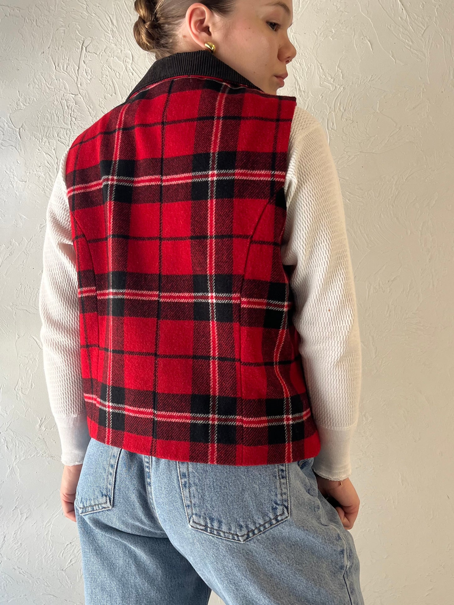 Y2k 'Karen Scott' Plaid Vest / Medium