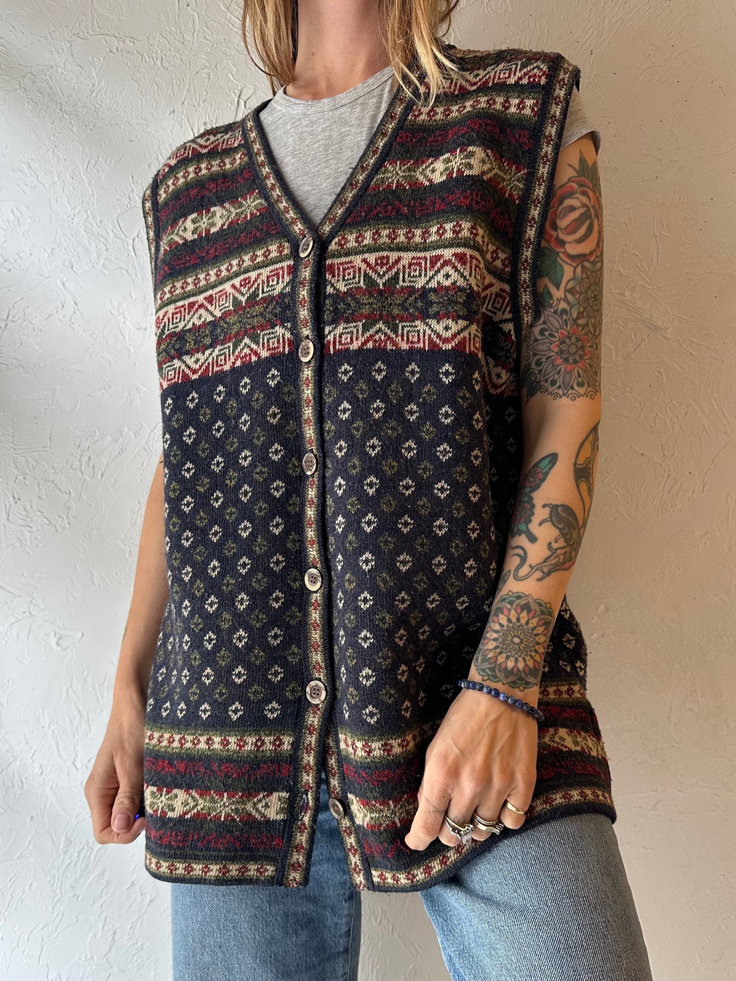 90s ‘Jessica’ Knit Vest / Medium