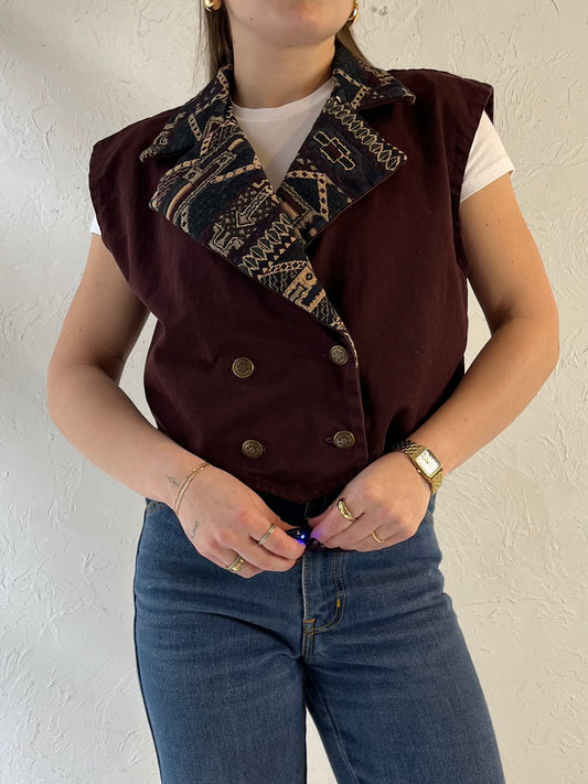 90s ‘Banjo’ Brown Vest / Medium