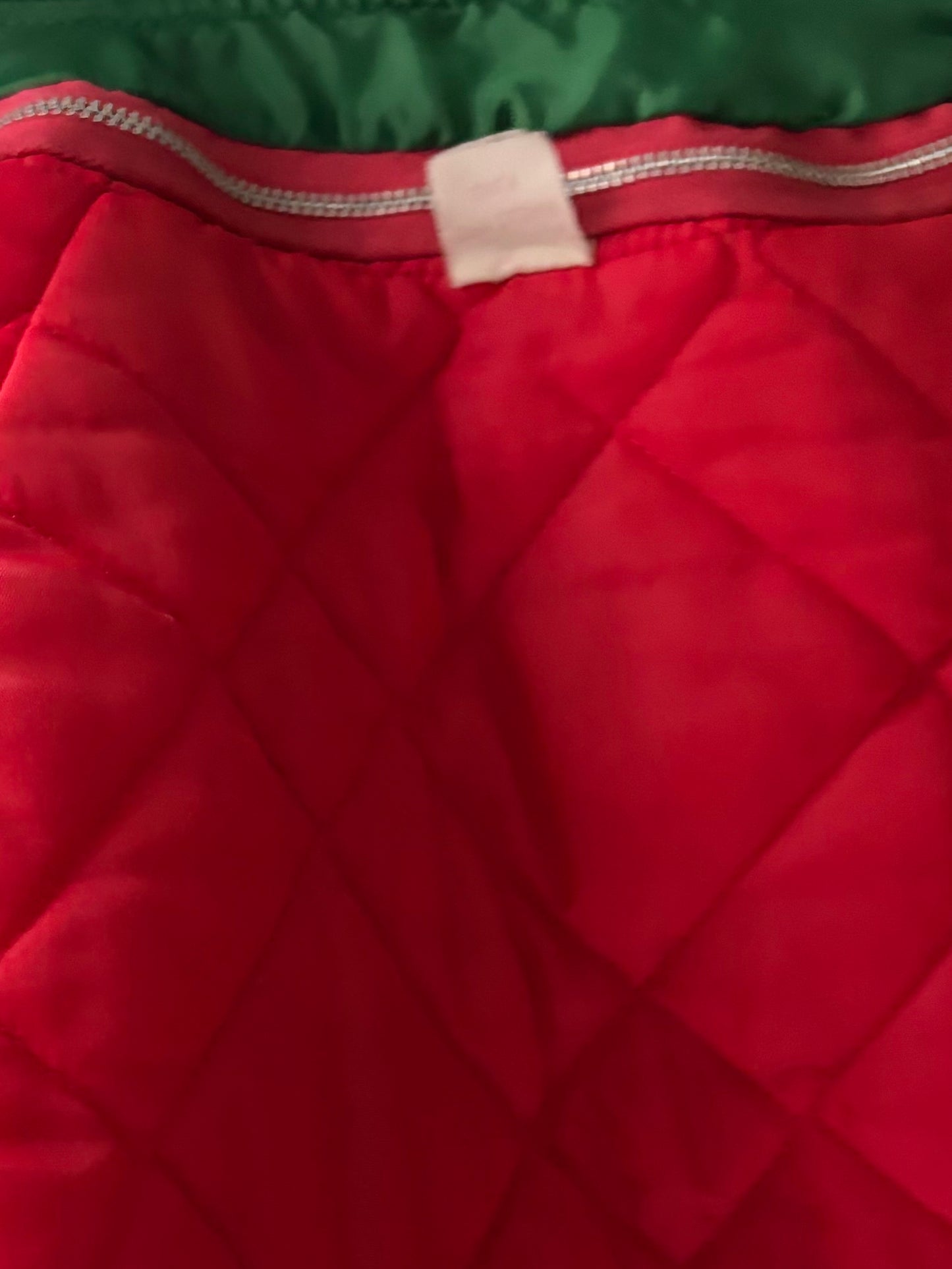 80s 'Jade Drilling' Green Retro Nylon Street Wear Bomber Jacket / Small