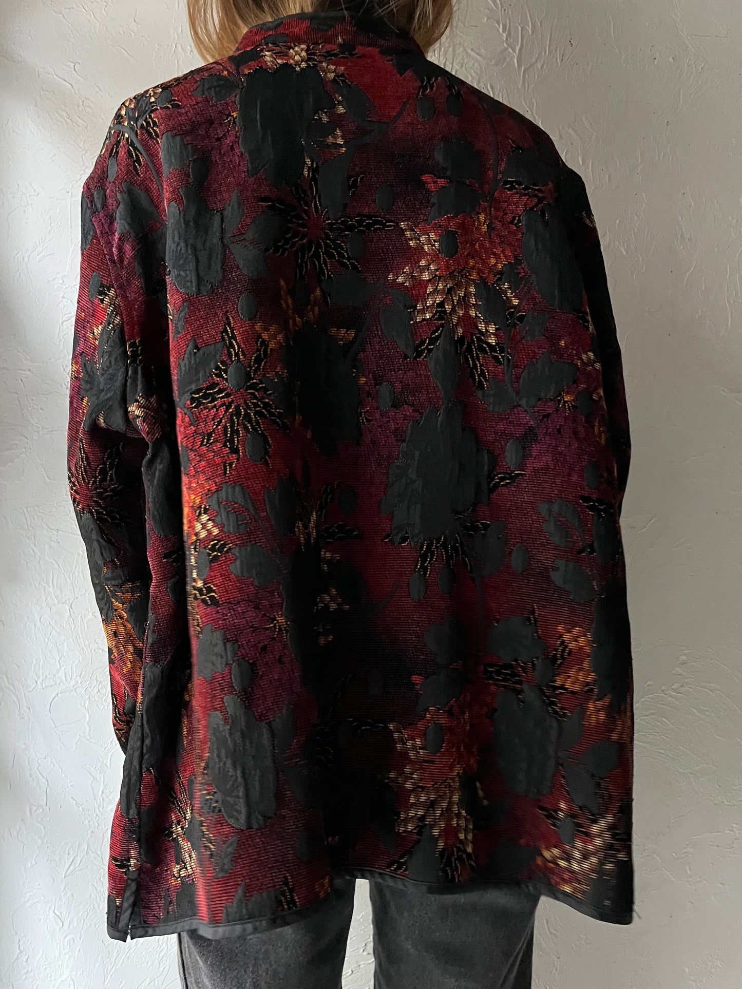 Vintage Floral Tapestry Jacket / XL