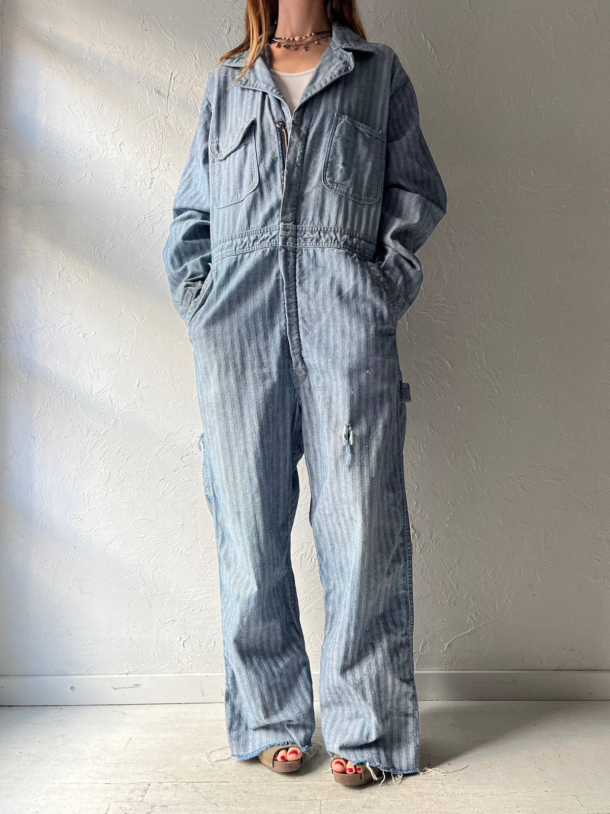 60s 'Blue Bell' Work Wear Boiler Suit / Large