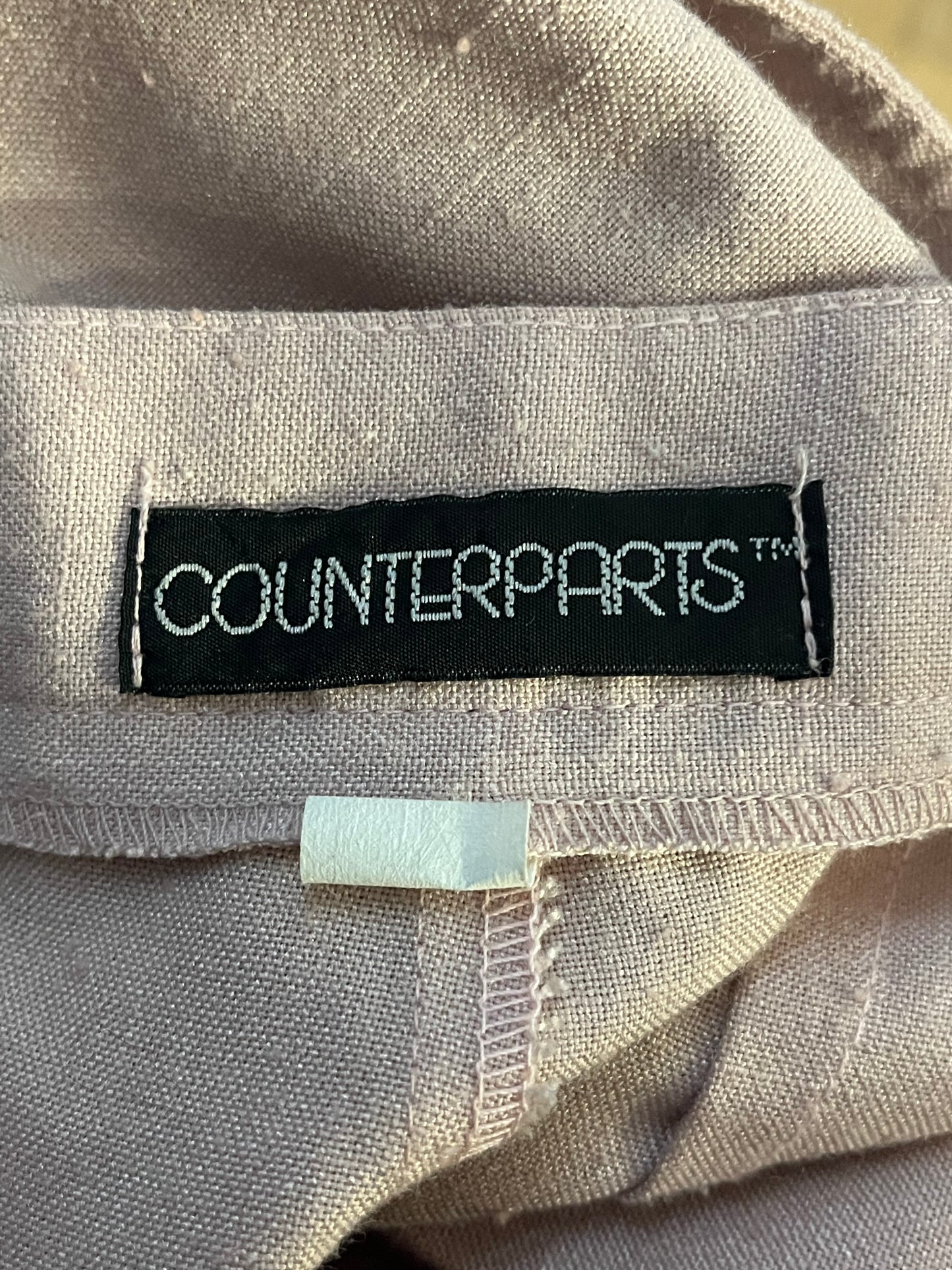 90s 'Counterpart' Pale Pink Trousers / Small