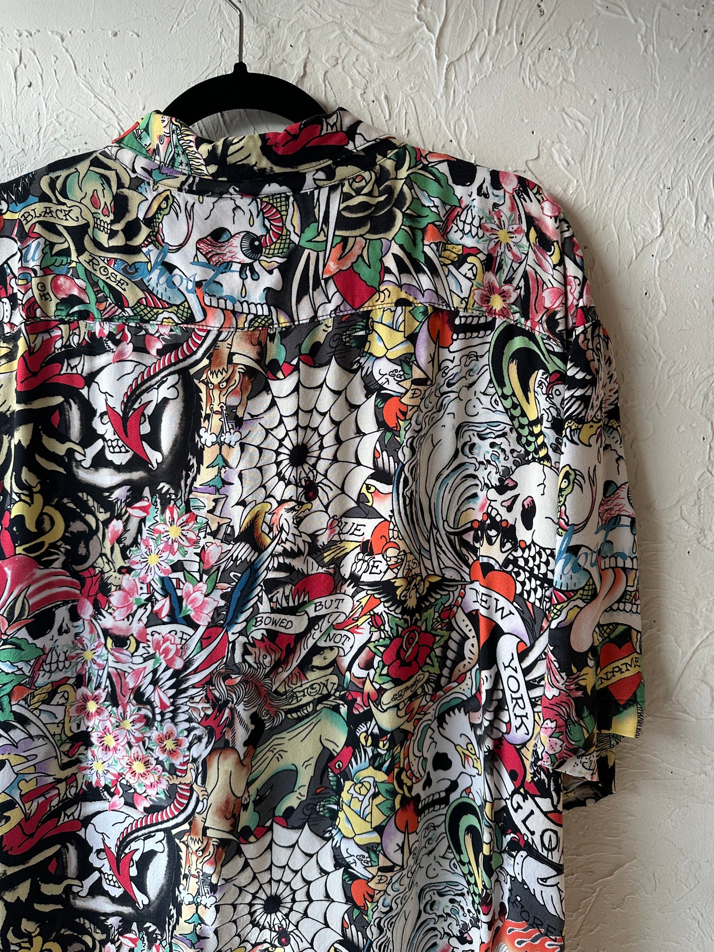 Y2K ‘Ed Hardy’ Button Up Shirt / XXL