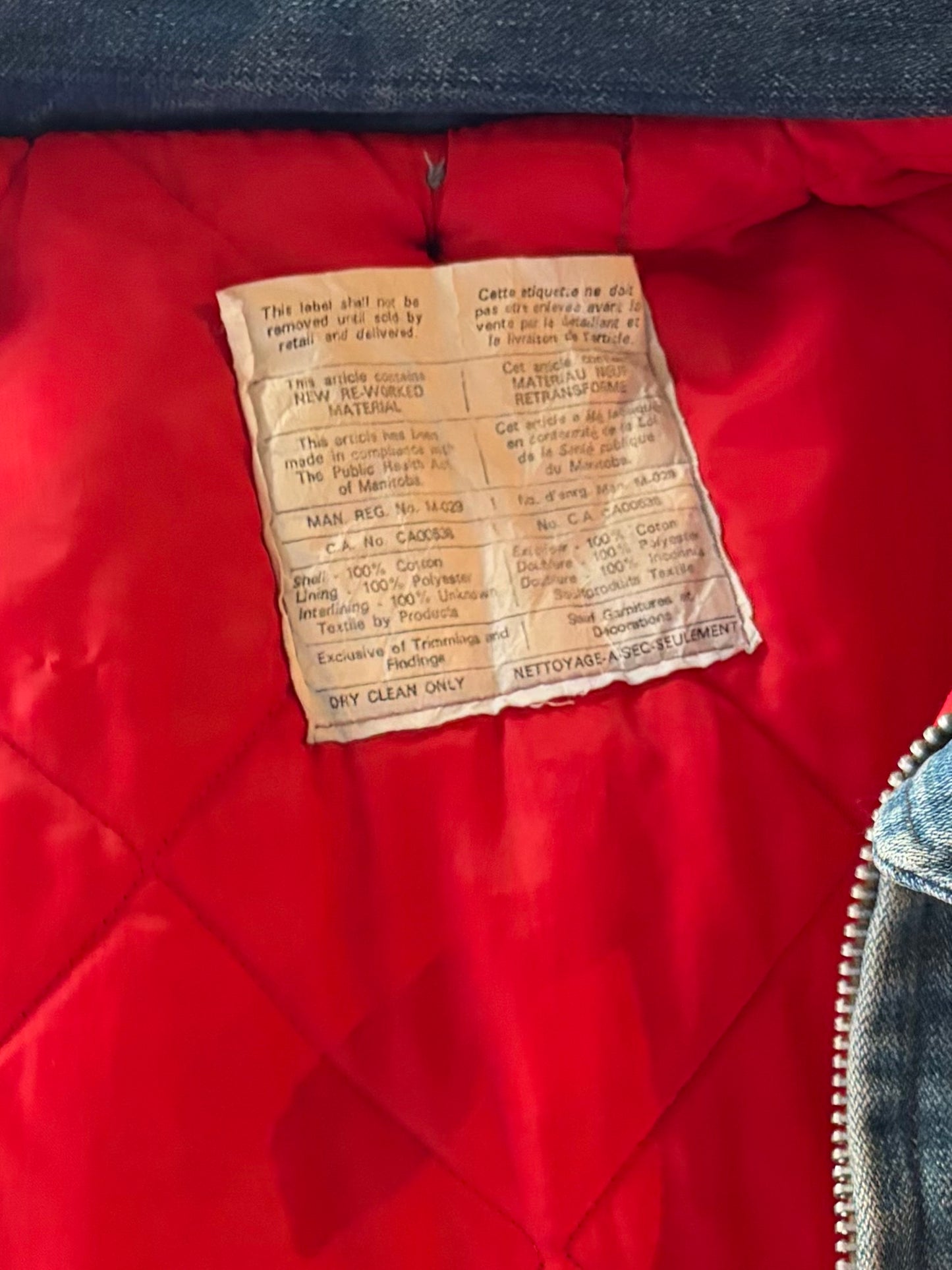 Vintage Denim Workwear Jacket / XL