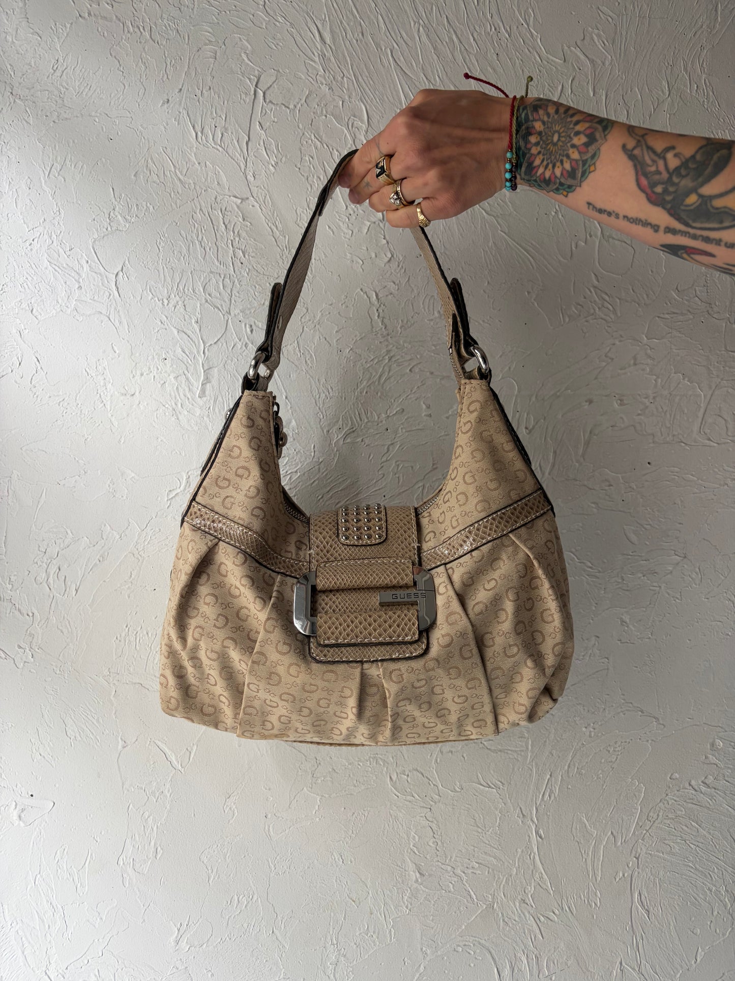 Y2k 2000s 'Guess' Purse Monogram Shoulder Bag