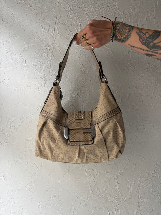Y2k 2000s 'Guess' Purse Monogram Shoulder Bag