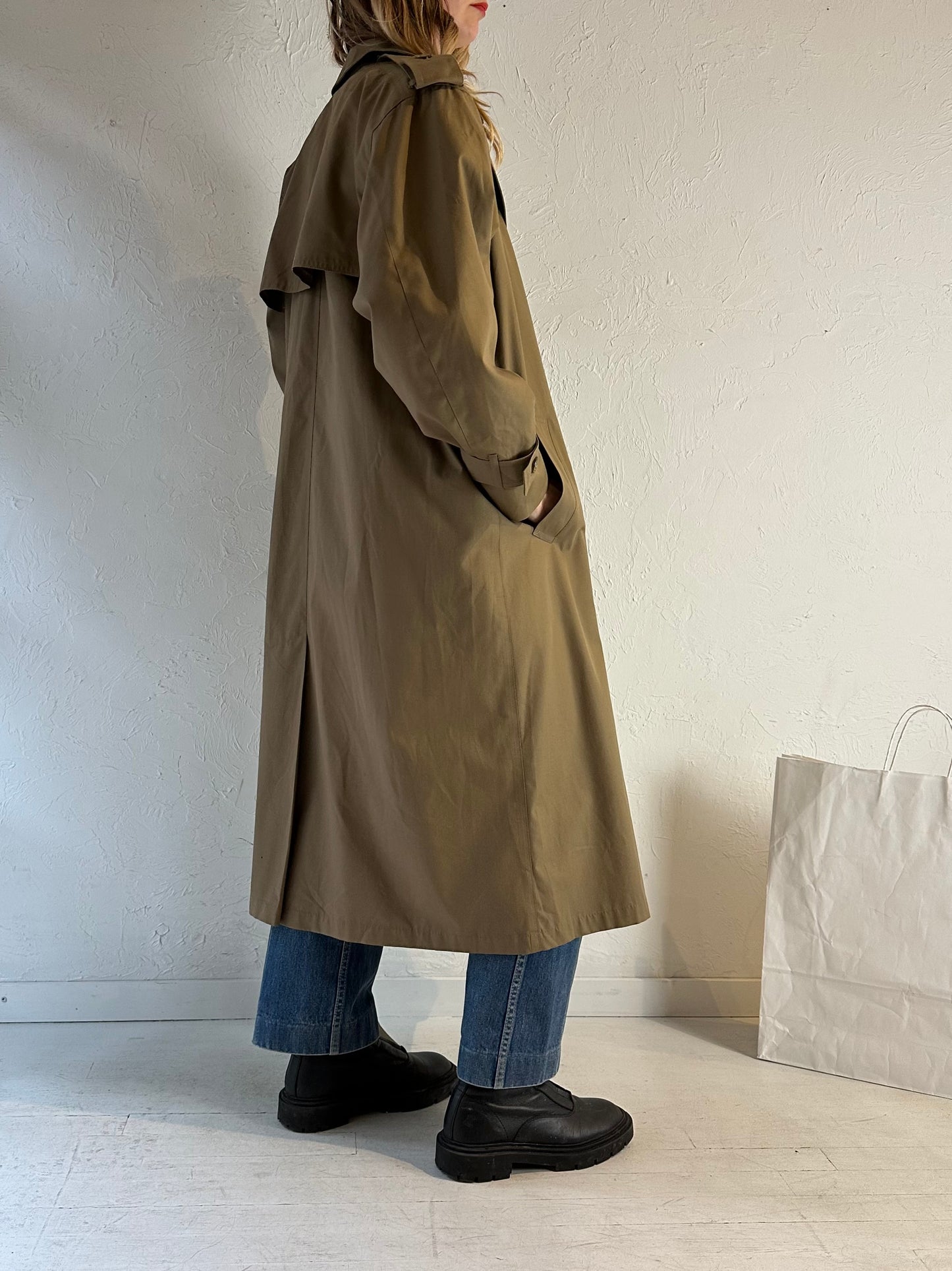 90s ‘London Fog’ Classic Trench Coat / Large