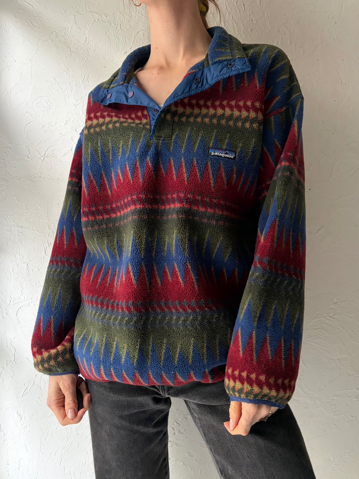 90s 'Patagonia' Fleece / Made in USA / Medium