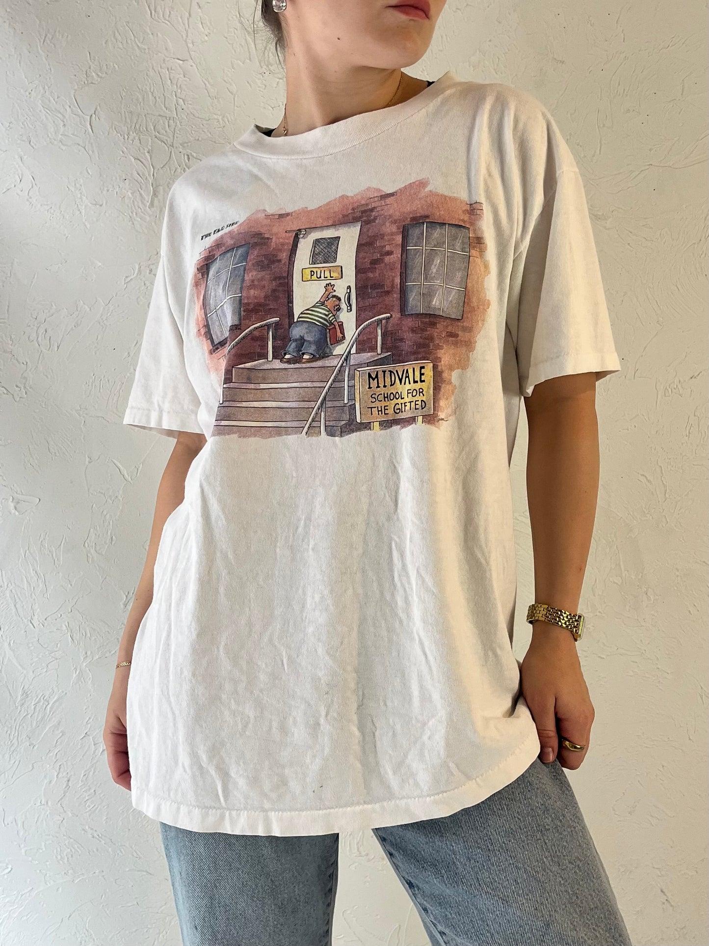 90s 'The Far Side' Graphic T Shirt / Single Stitch / Large