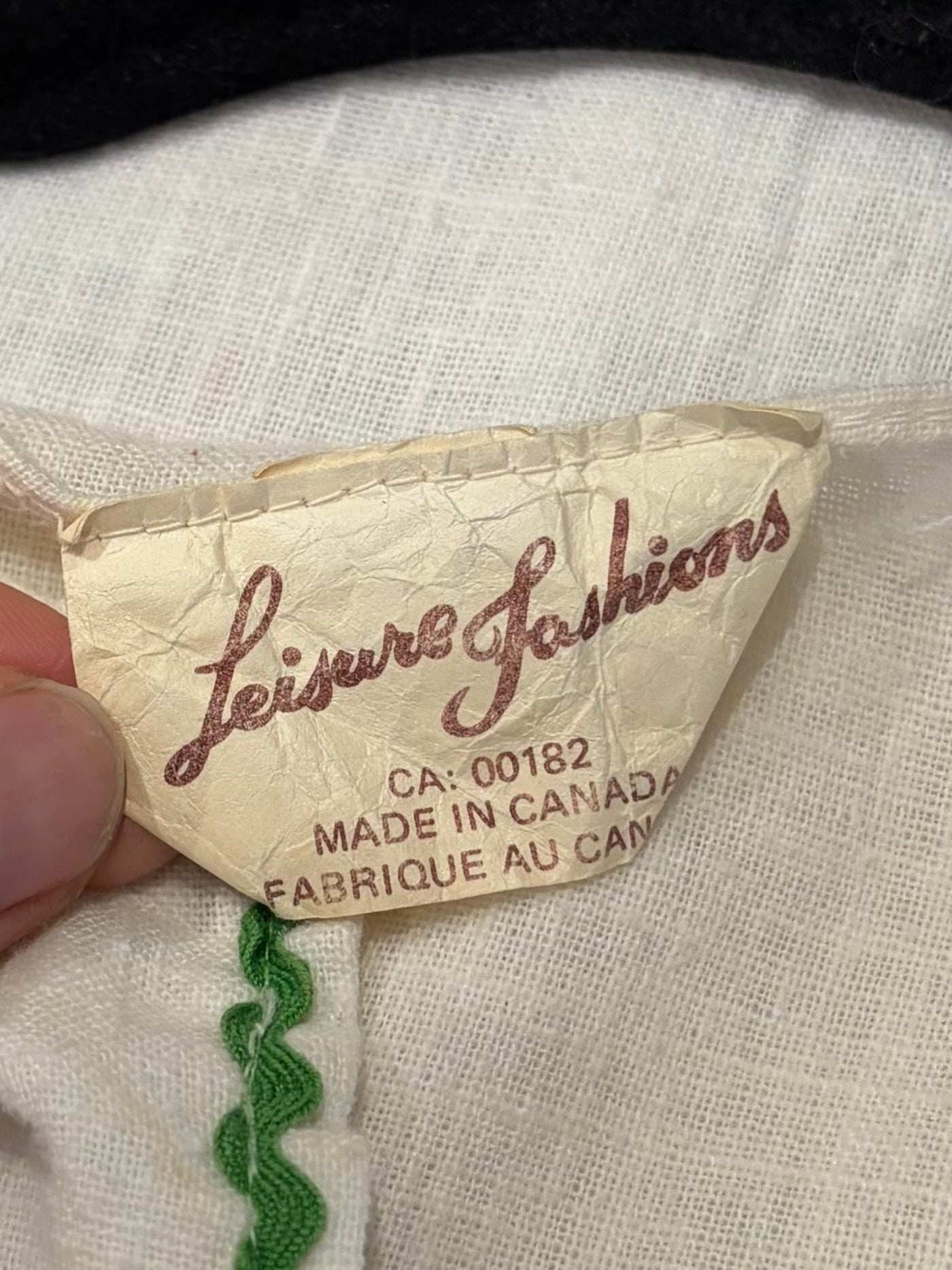 70s 'Leisure Fashions' Cotton Gauze Embroidered Maxi Dress / Small