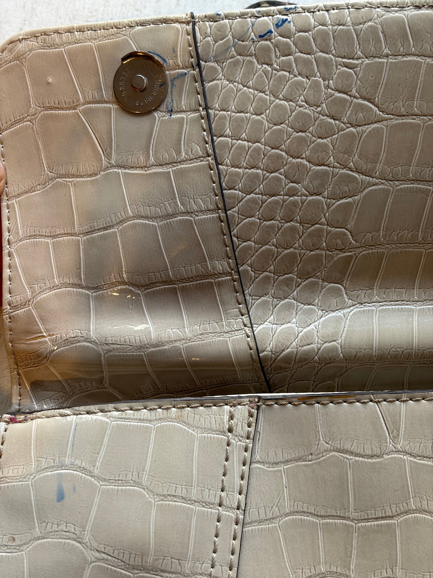 Y2k ‘Guess’ White Patent Leather Purse