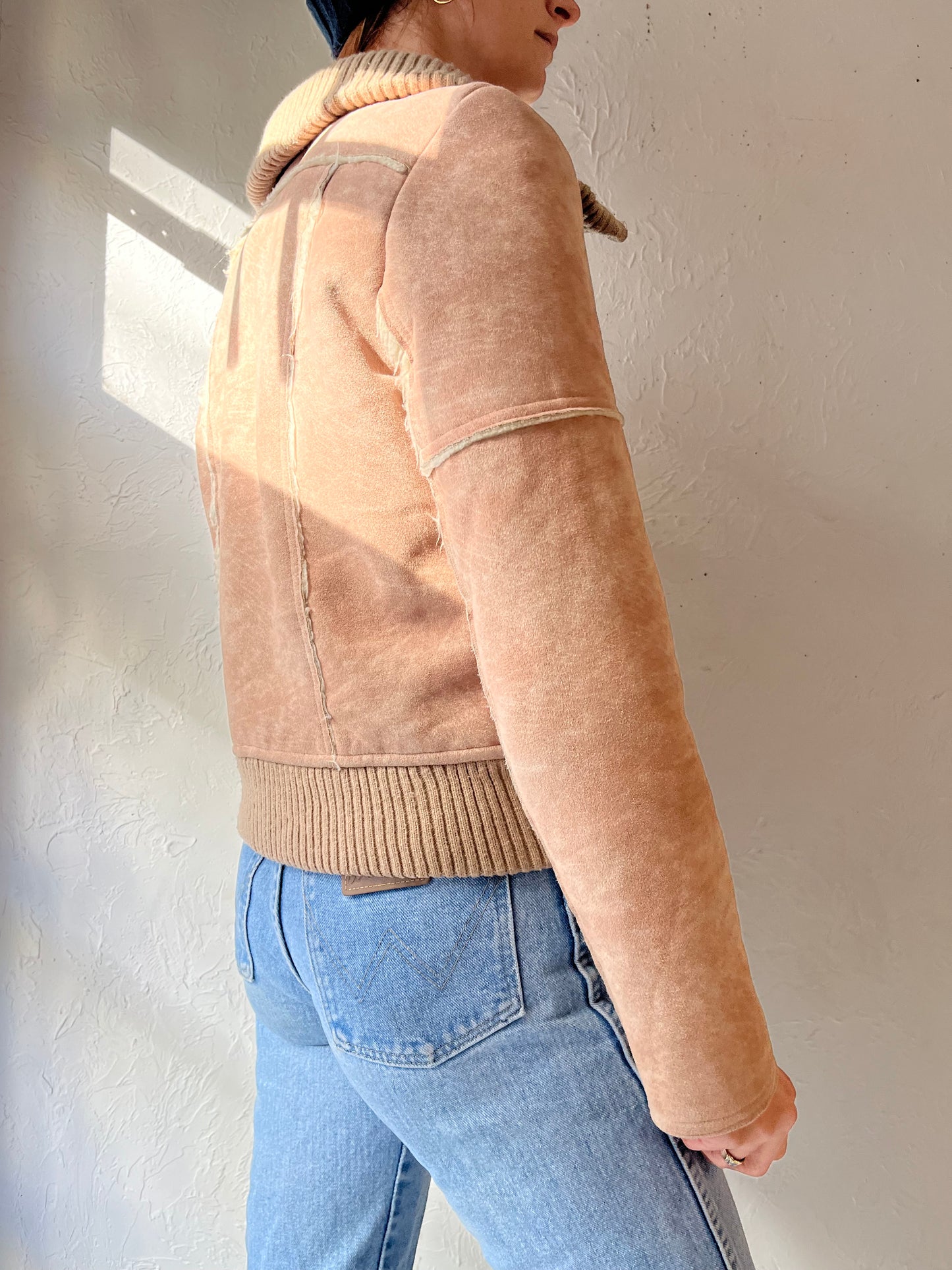 Y2k 'LEI' Faux Suede Jacket / Small