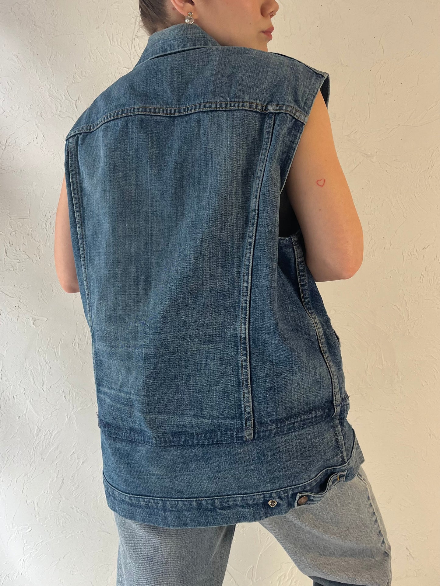 Vintage 'GWG' Altered Denim Vest / Large