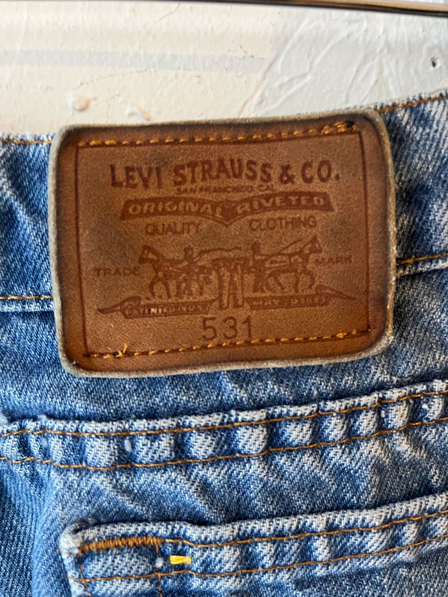 90s ‘Levi’s’ 531 Blue Denim Jeans / Medium