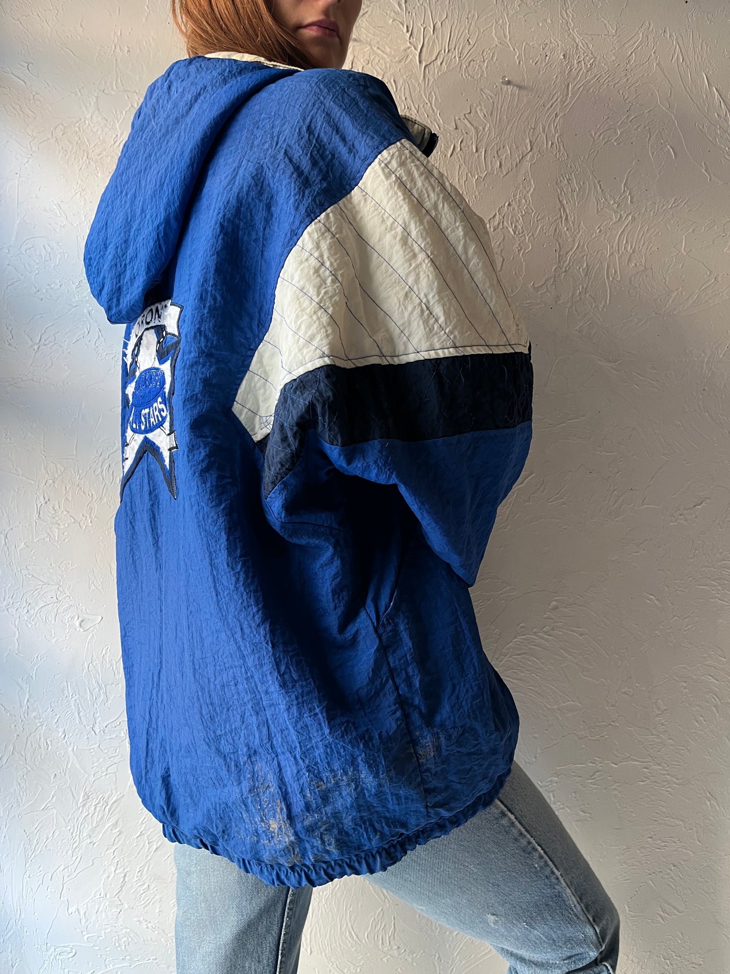Vintage 'Toronto Blue Jays' Pullover Starter Jacket / Large