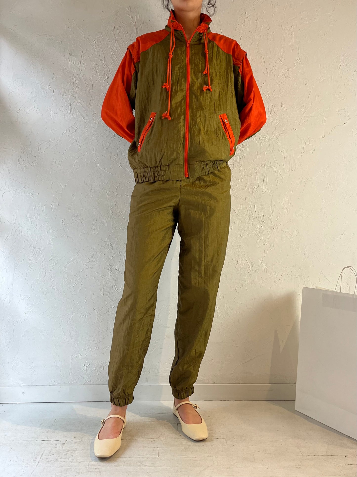 90s ‘IP Connection’ Two Tone Tracksuit Set / Small