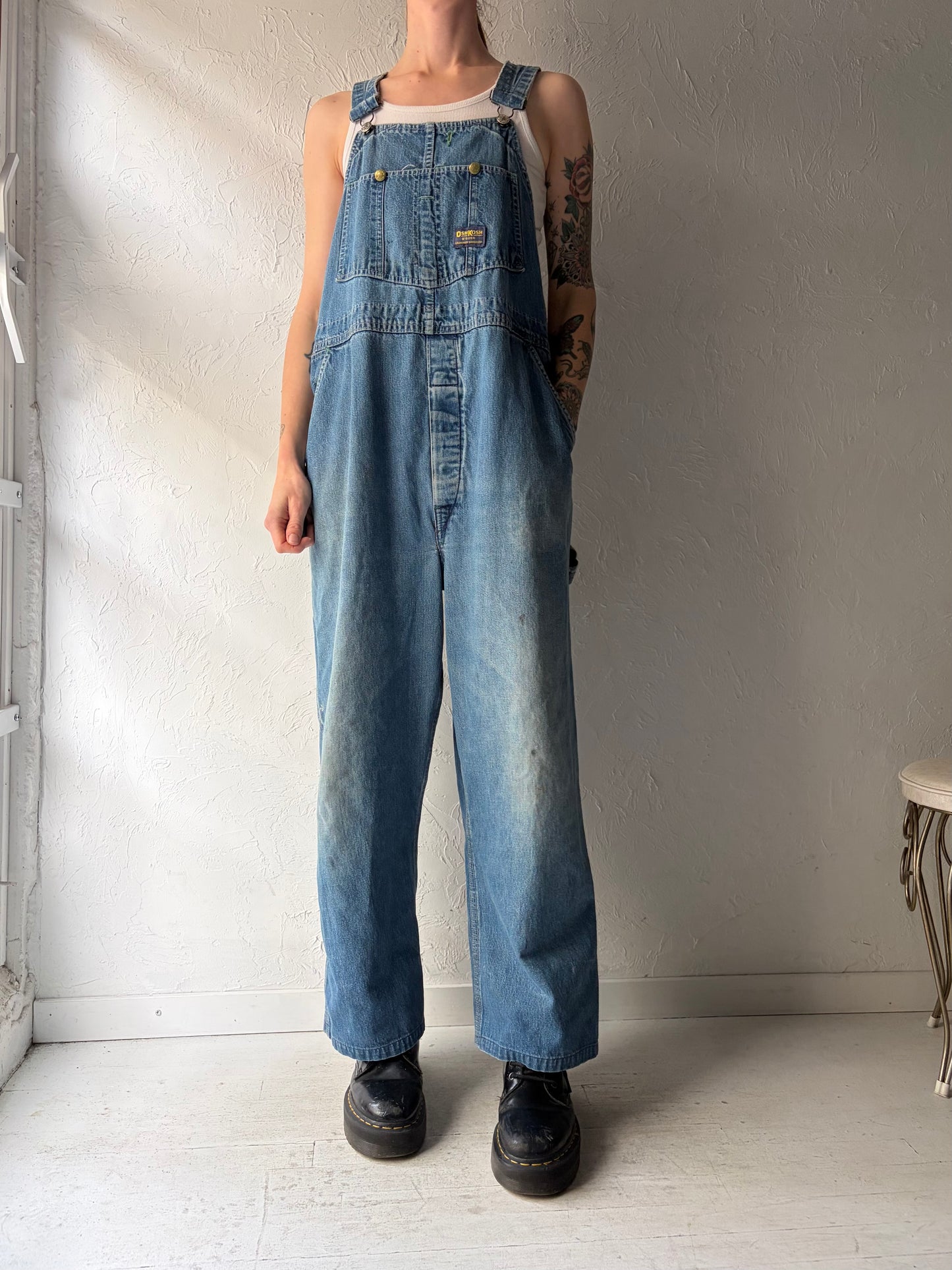 90s 'Osh Kosh' Denim Overalls / Medium