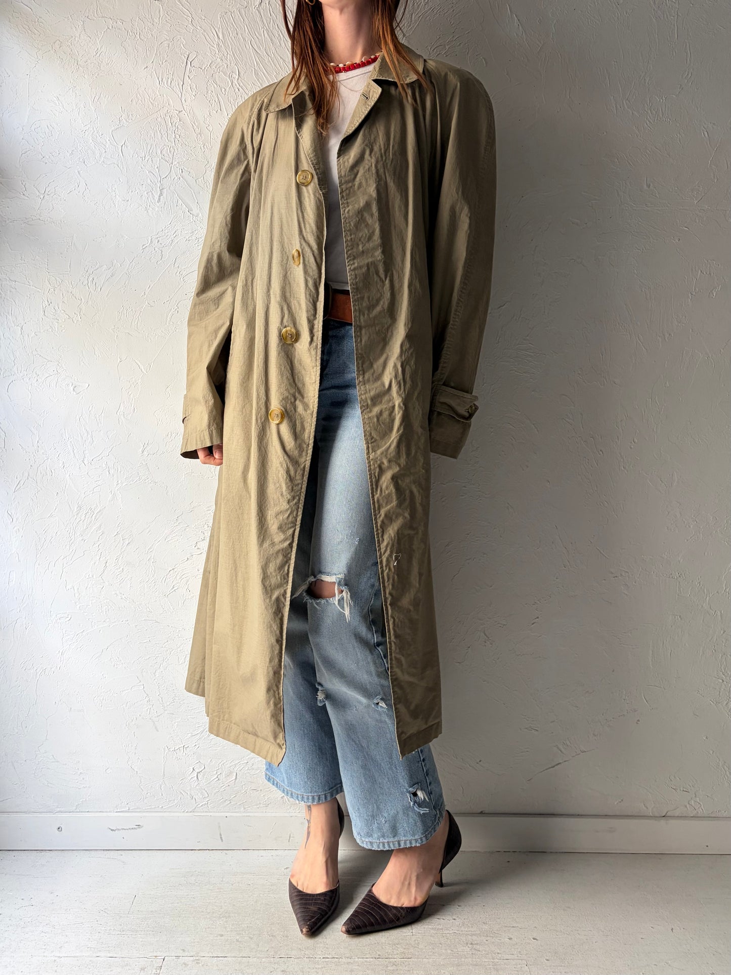 Vintage 'Burberrys' Light Weight Cotton Trench Coat / Medium