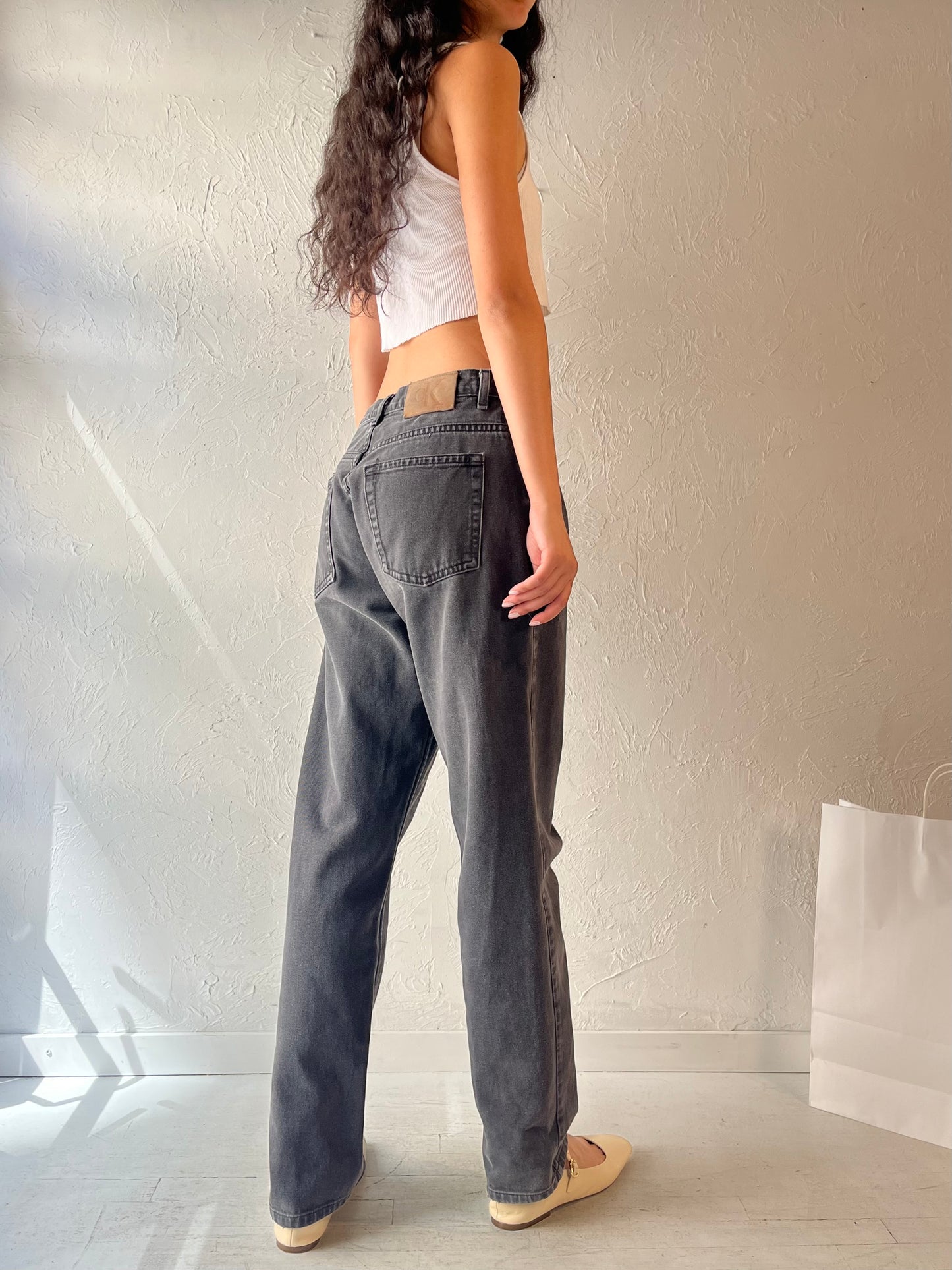 90s 'Calvin Klein' Dark Wash Jeans / 30