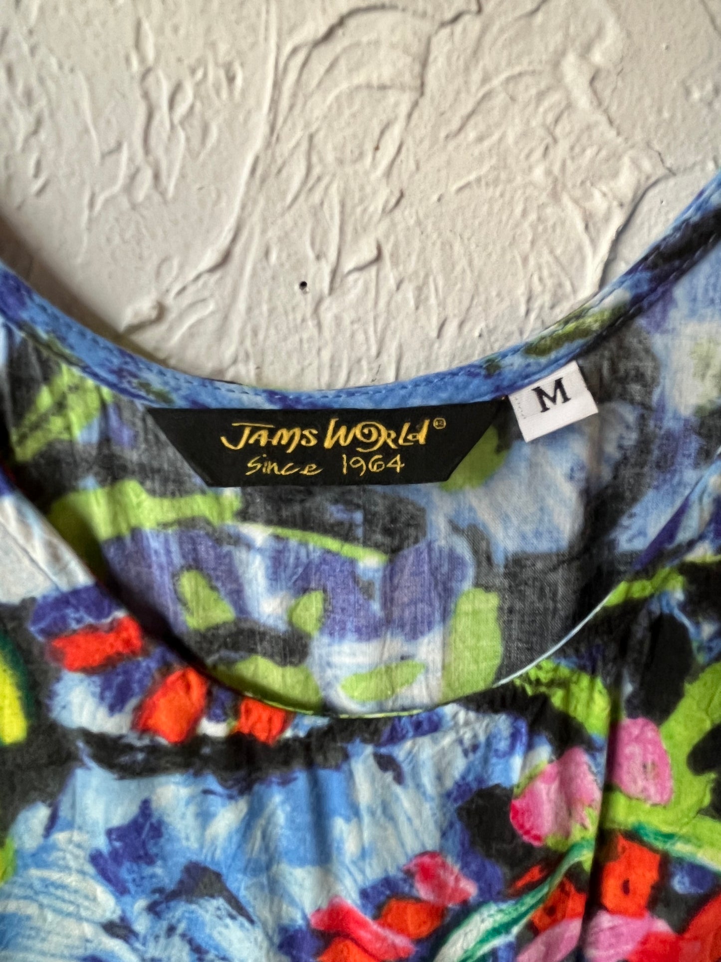 Vintage 'Jams World' Floral Print MIni Dress / Medium