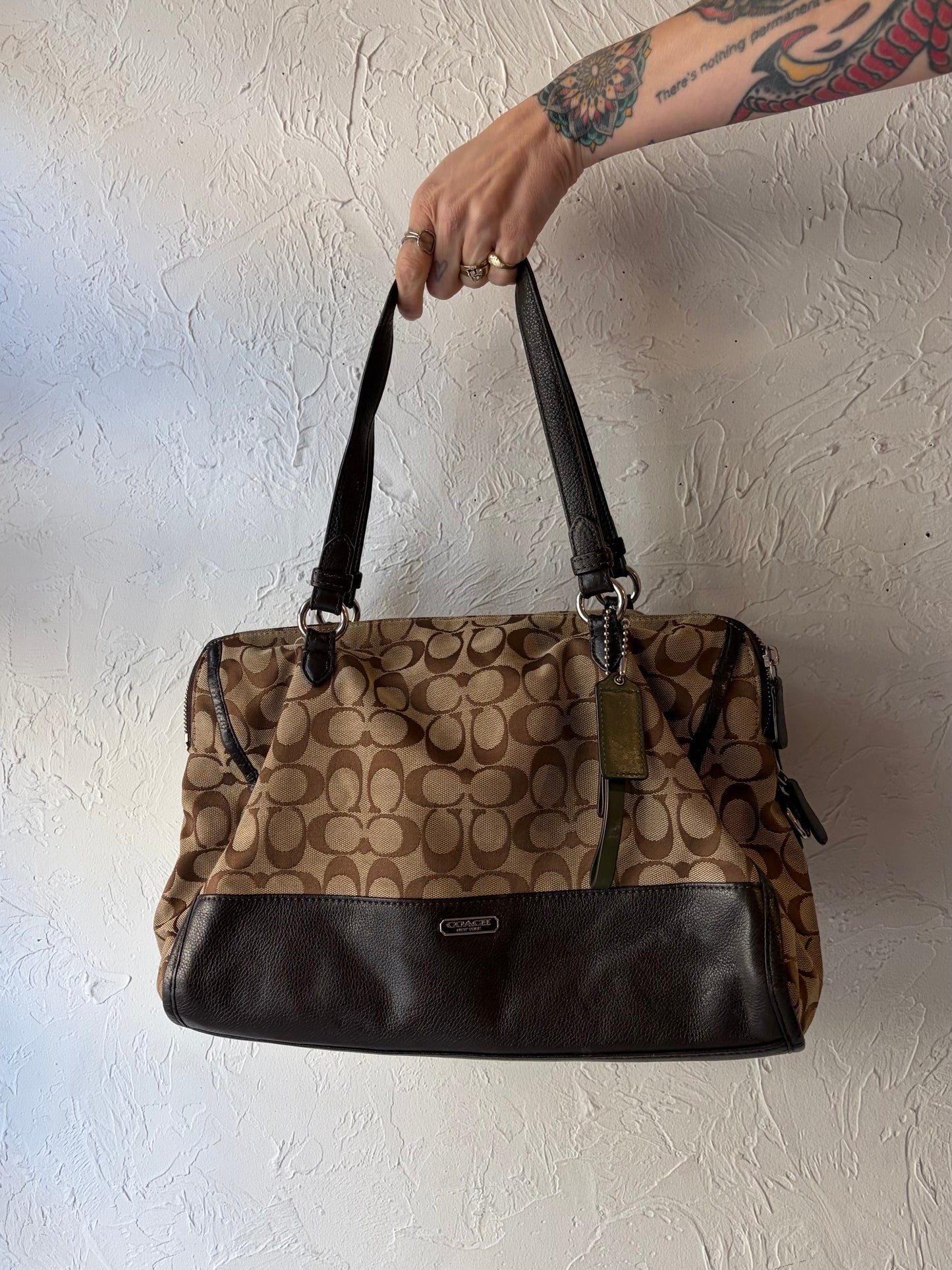 Y2k 'Coach' F31921 Monogram Park Satchel