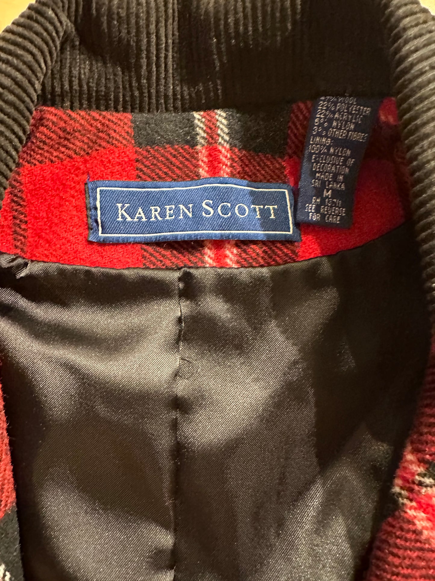 Y2k 'Karen Scott' Plaid Vest / Medium