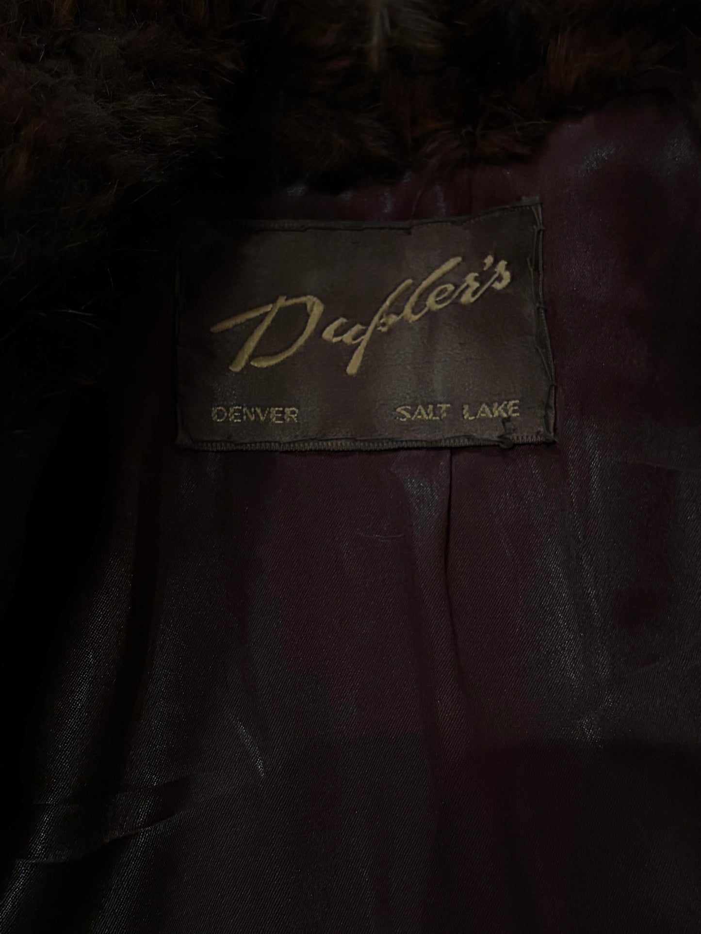 60s 'Duplers' Authentic Fur Coat / Medium