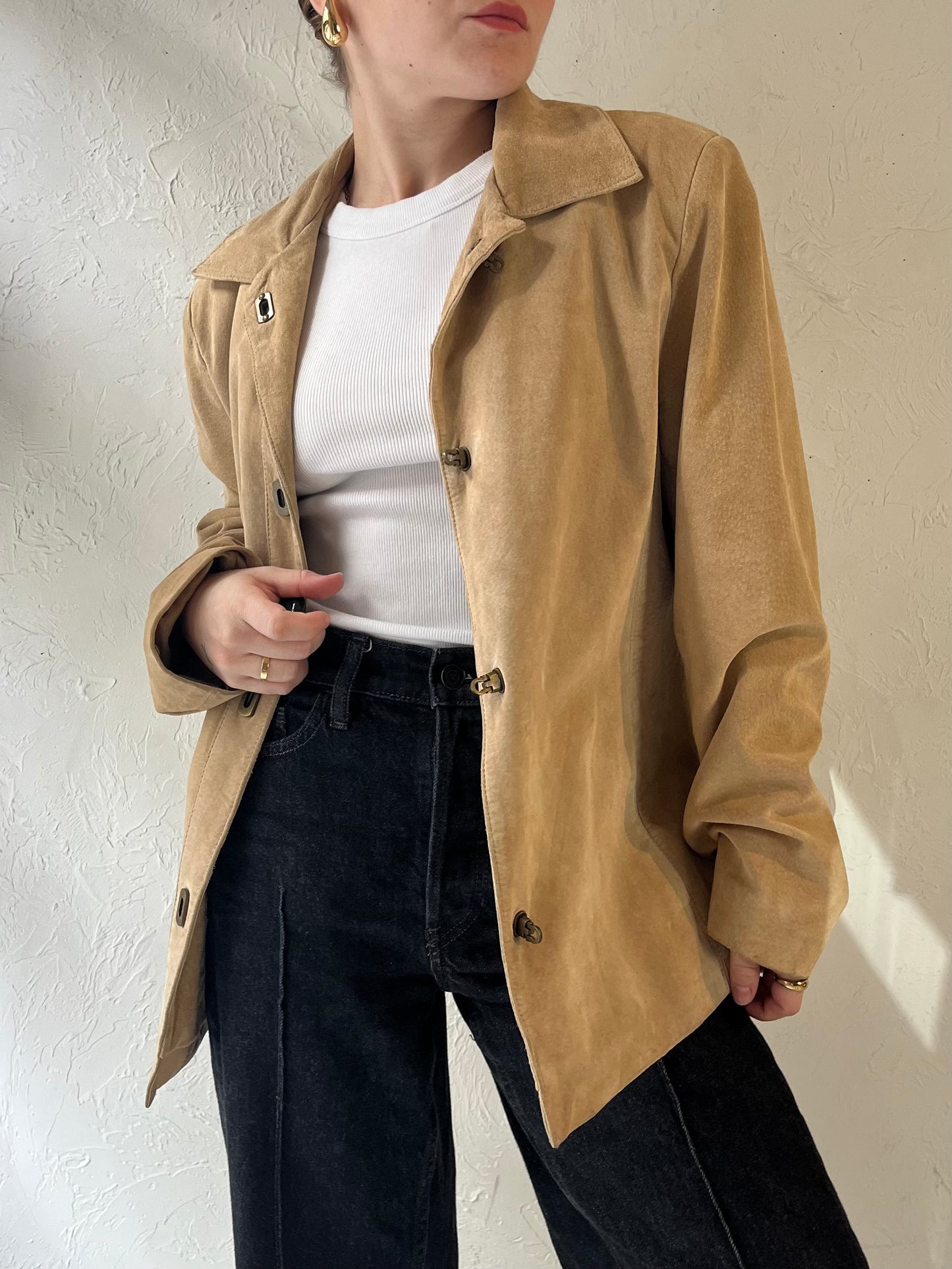 Y2k 'Anne Klein' Suede Jacket / Medium