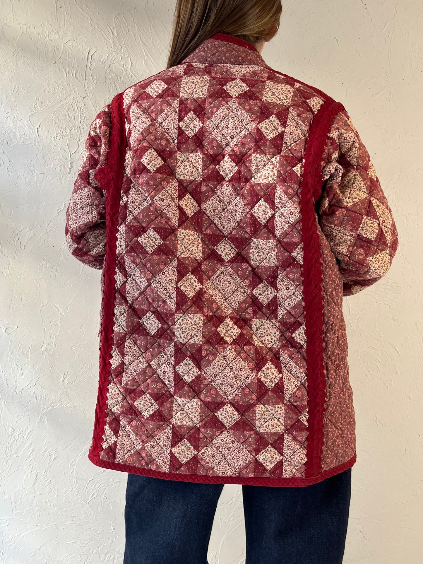 Vintage Handmade Quilted Jacket / Medium