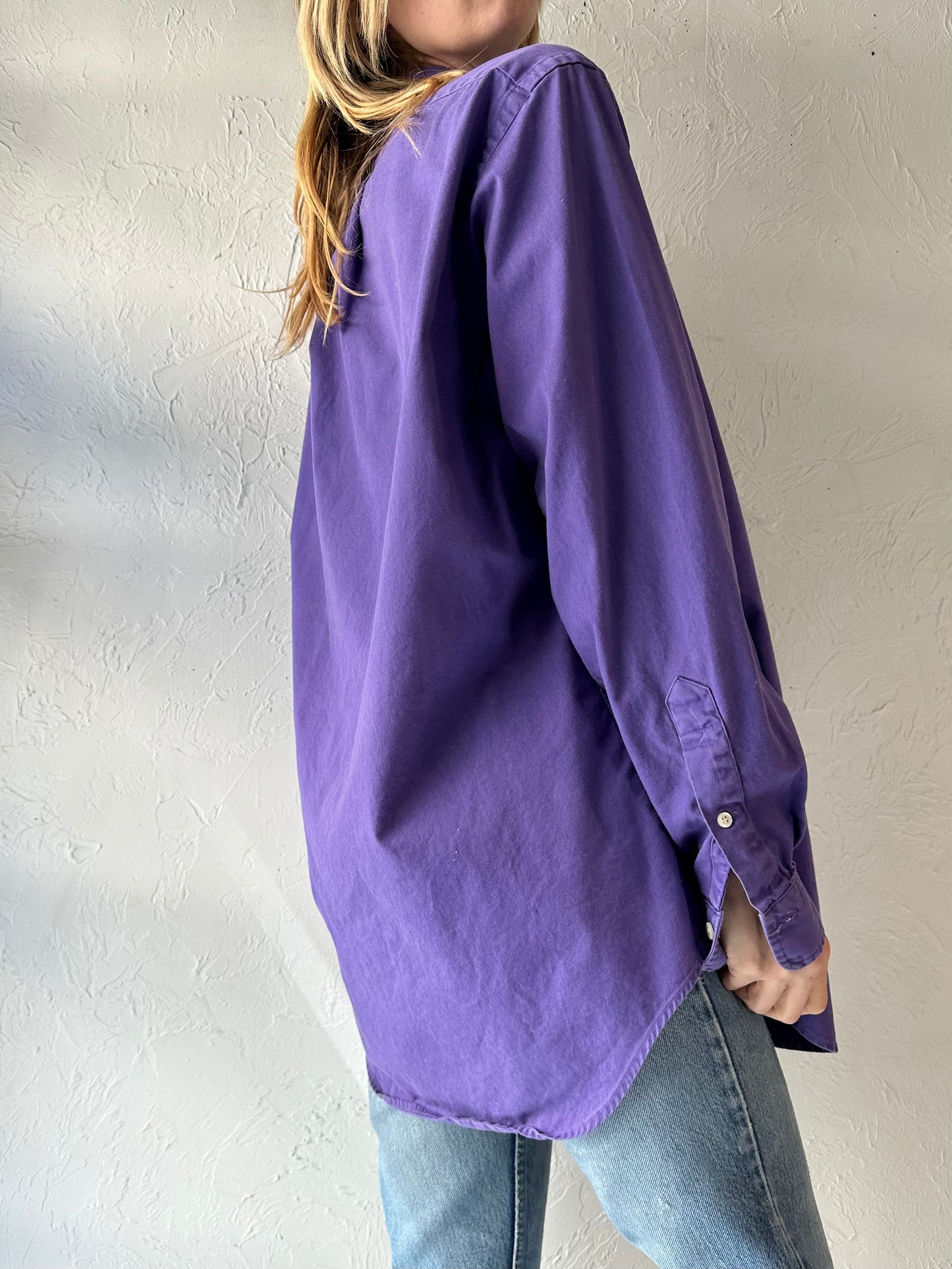 Vintage 'Ralph Lauren' Purple Button Up Shirt / Small