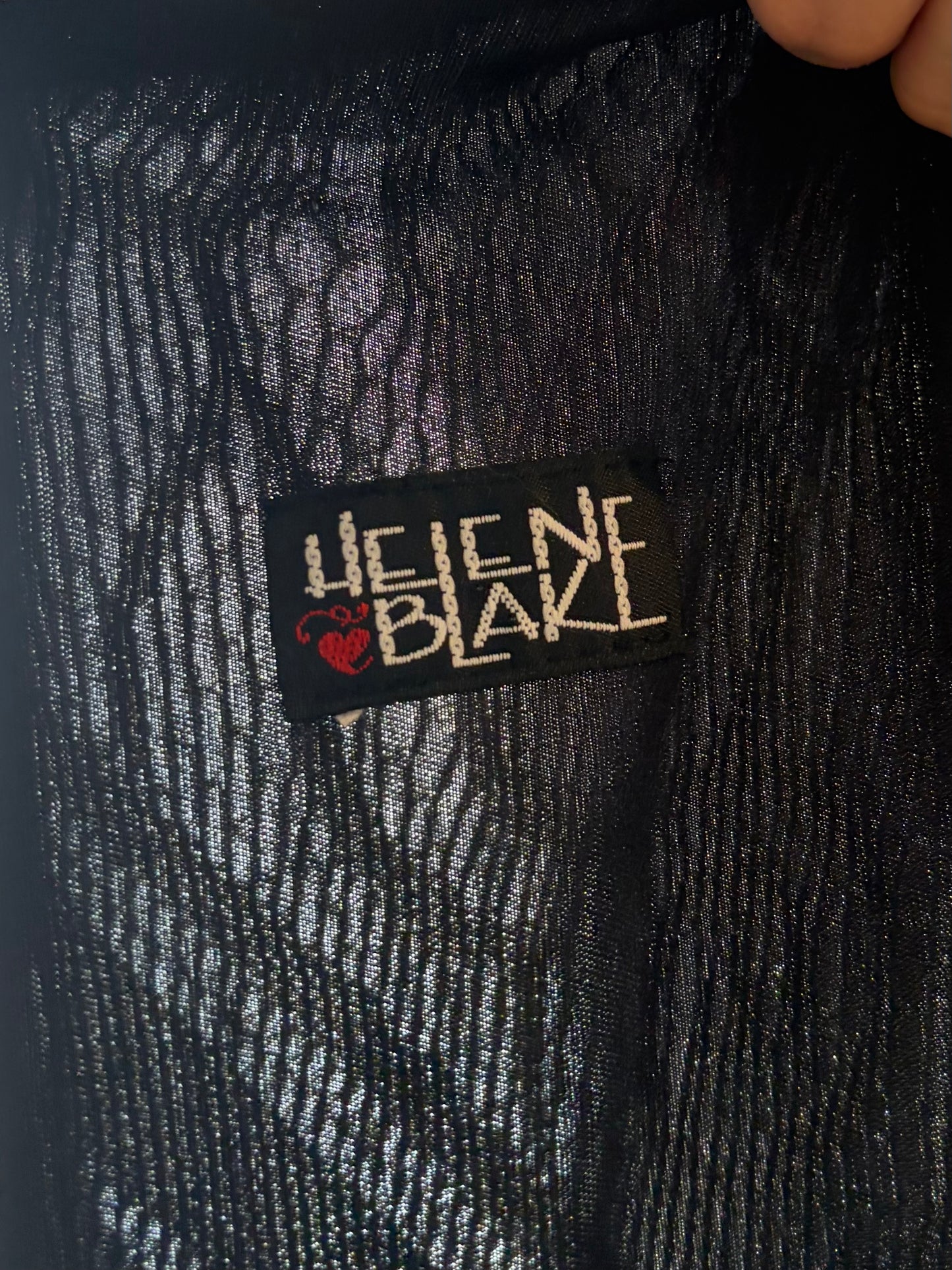 Y2k 'Helene Blake' Patterned Knit Boho Hippie Maxi Dress / Medium
