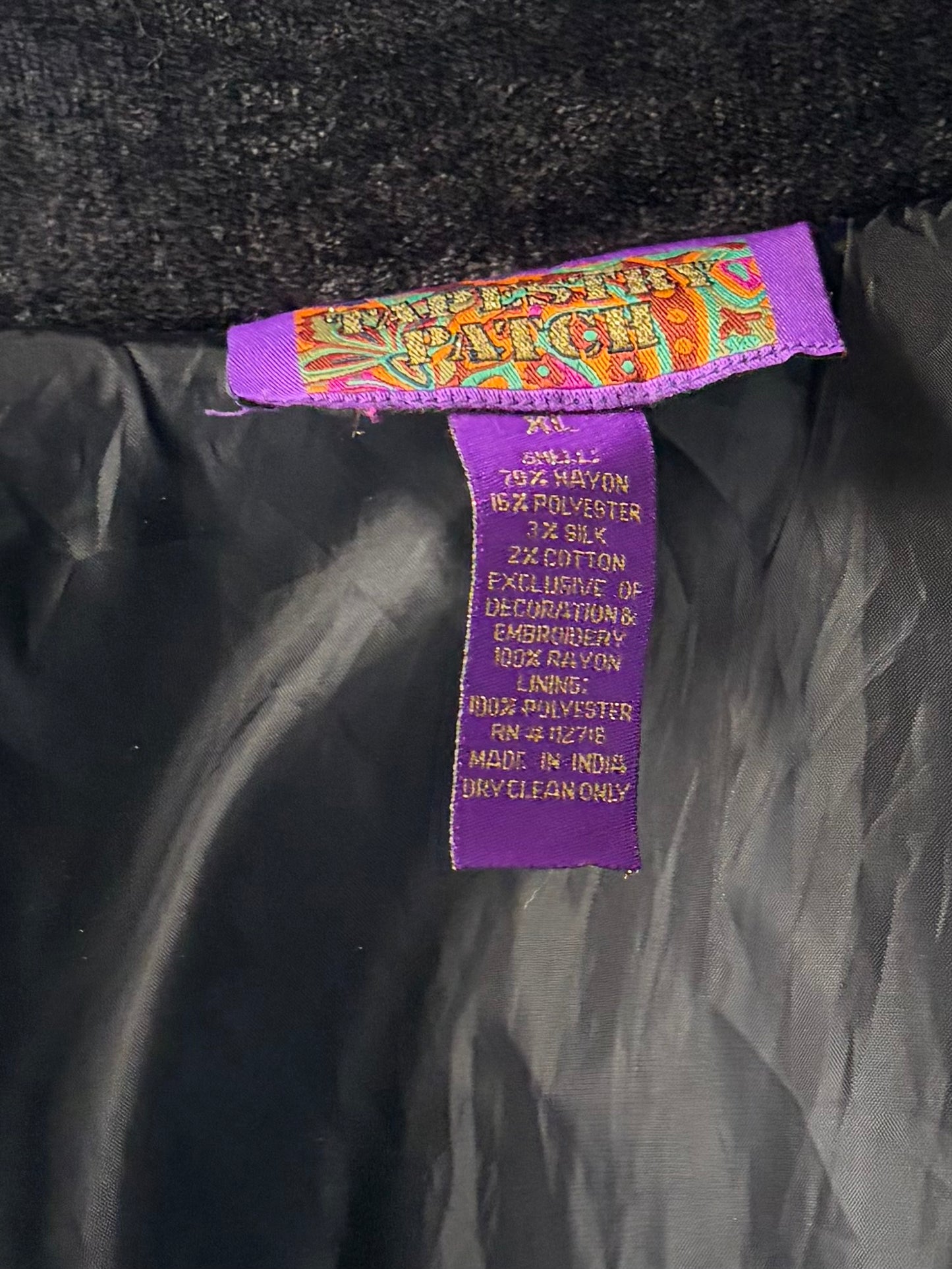 90s 'Tapestry Patch' Jacket / XL