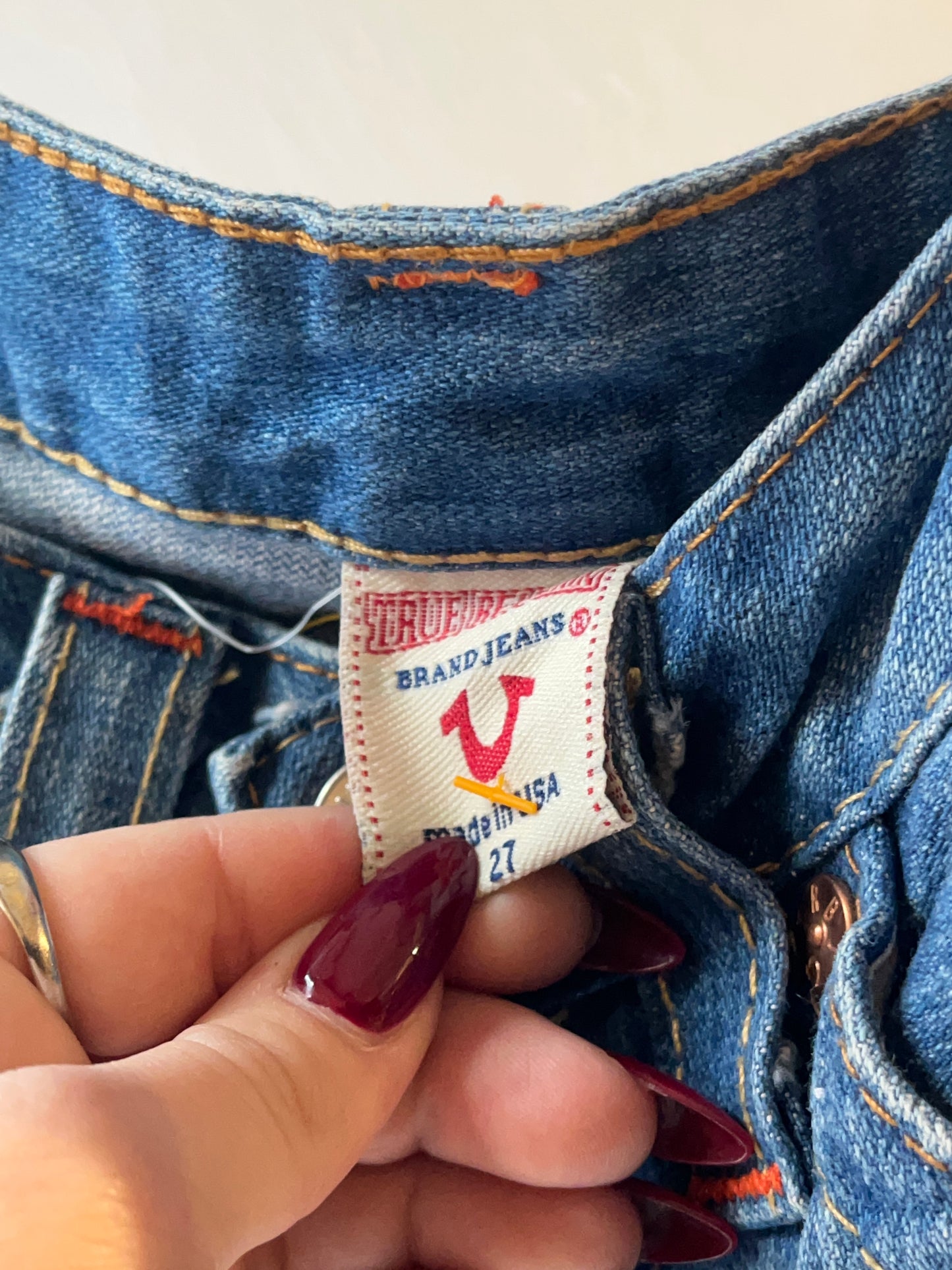 Y2K 'True Religion' Denim Shorts / Small