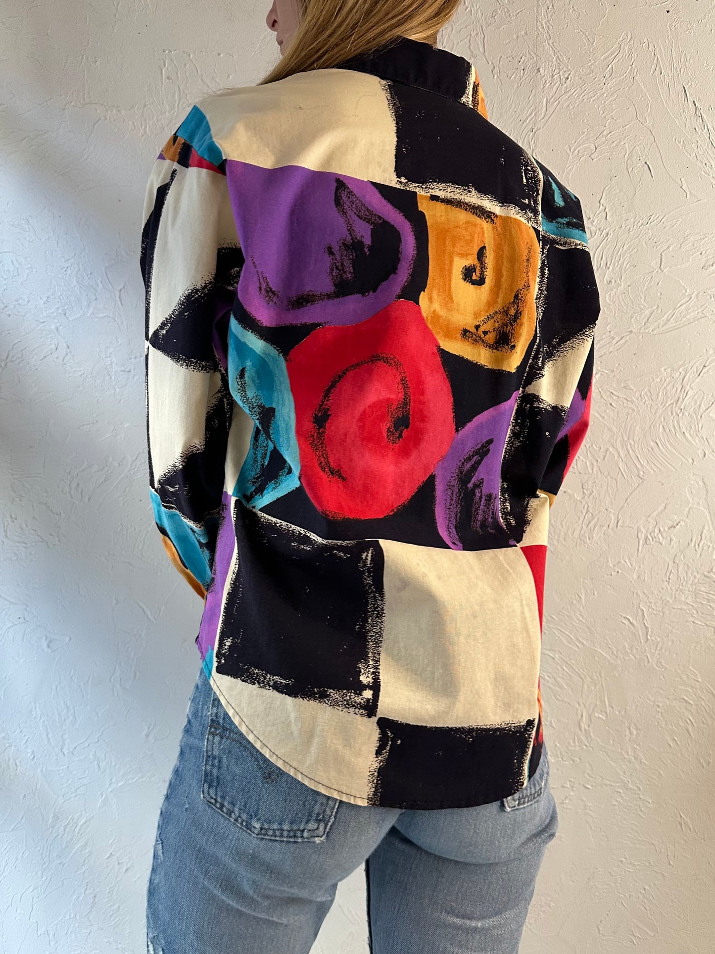 90s ‘Rough Rider’ Abstract Western Shirt / Small