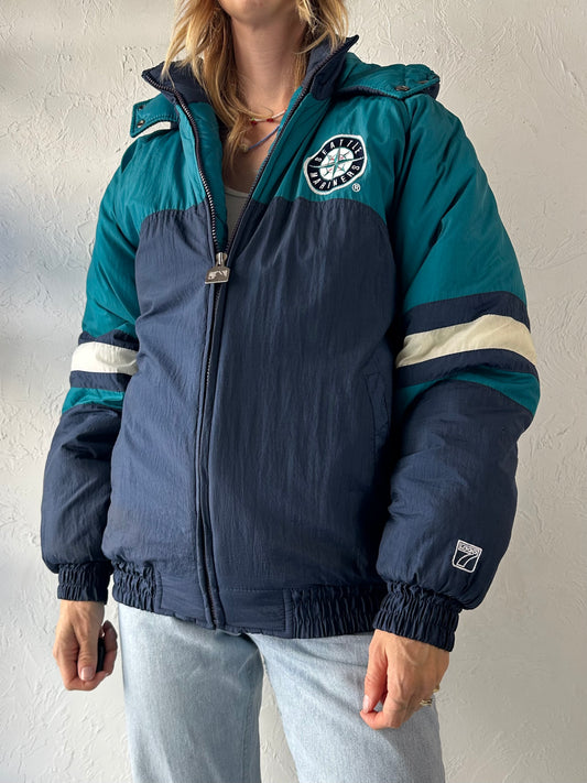 90s 'Genuine Merchandise' Seattle Mariners Starter Jacket / Medium