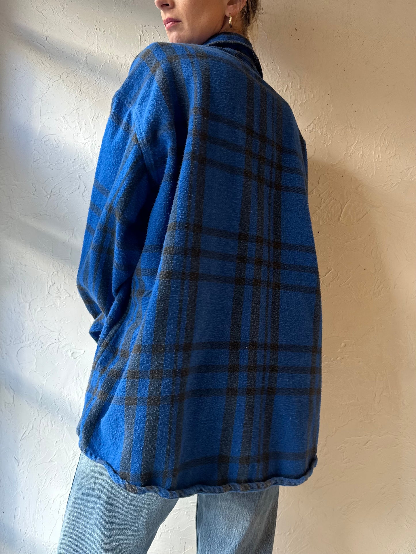90s ‘St Johns Bay’ Blue Flannel Oxford / XXL