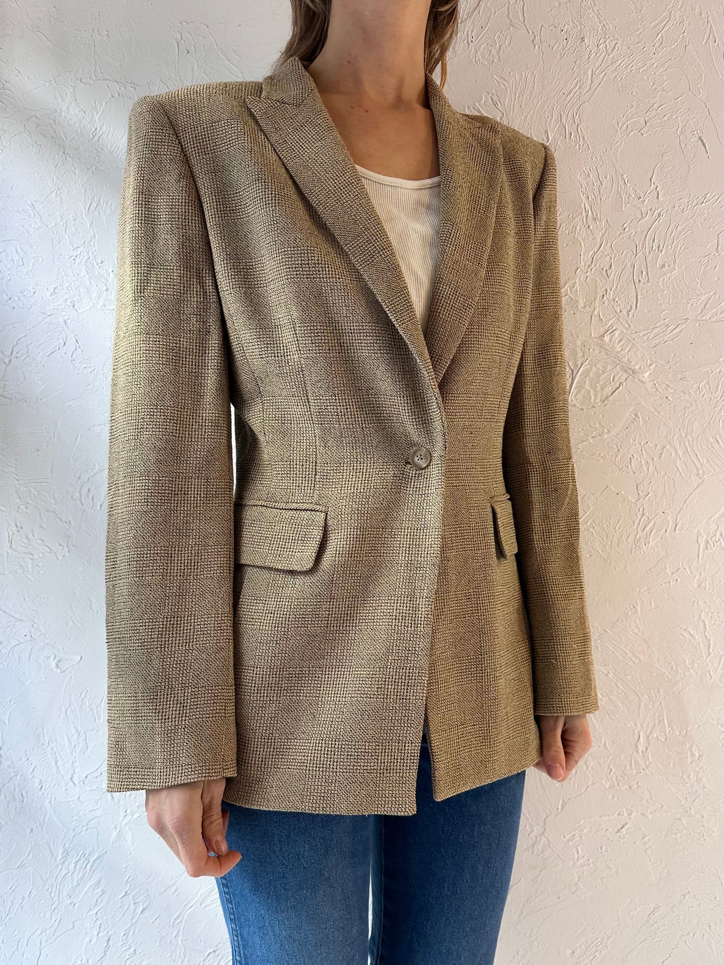 90s 'Anne Klein' Blazer Jacket / Medium