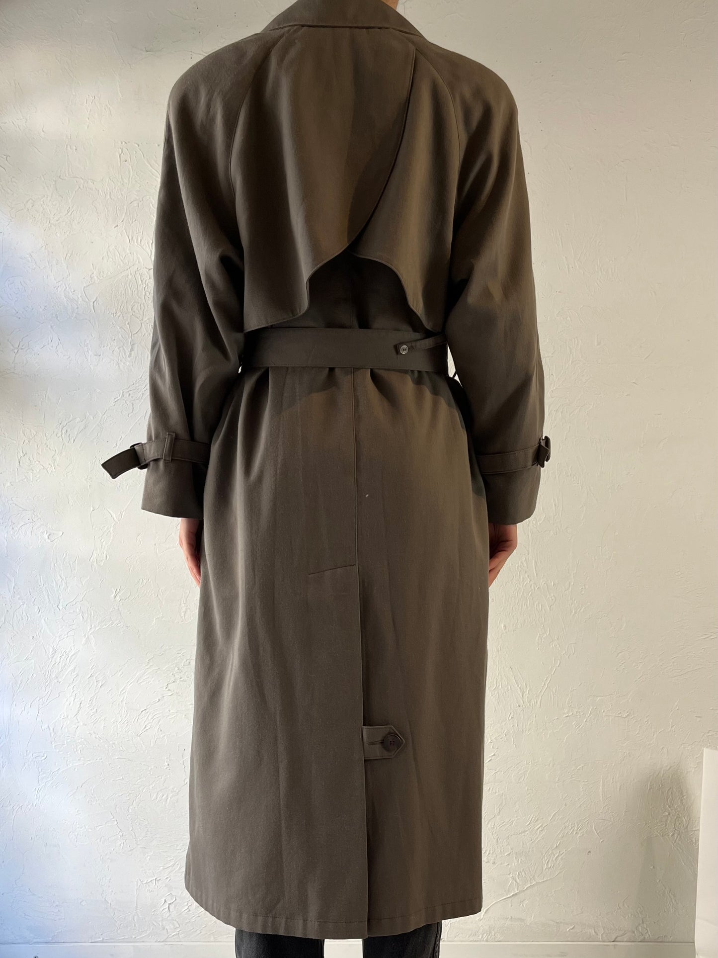 90s ‘London Fog’ Lined Classic Trench Coat / Medium