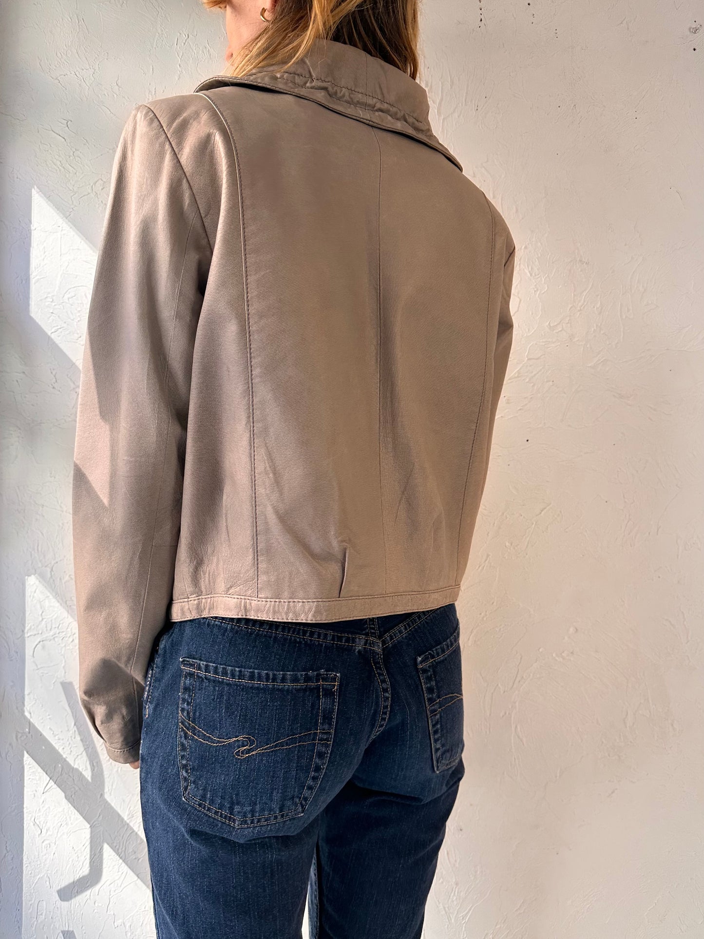 Y2k 'Danier' Leather Jacket / Small