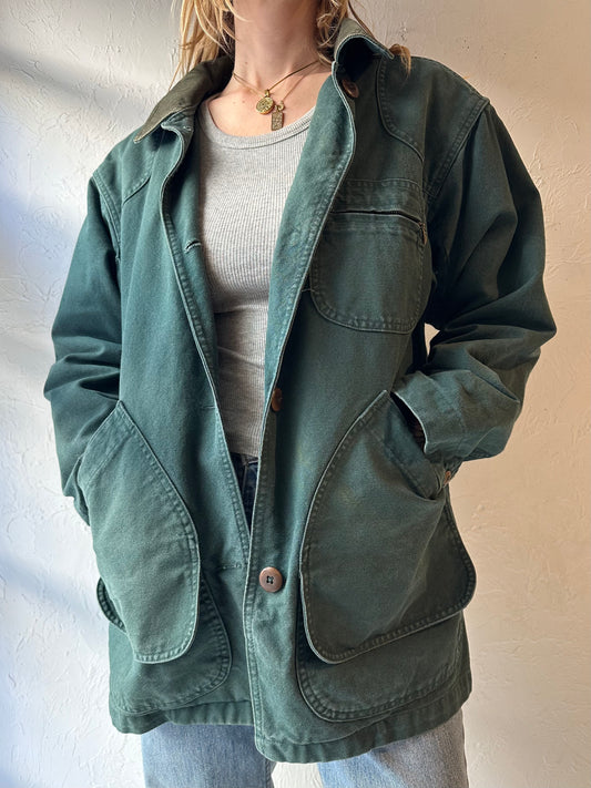 90s 'LL Bean' Green Cotton Jacket / Small