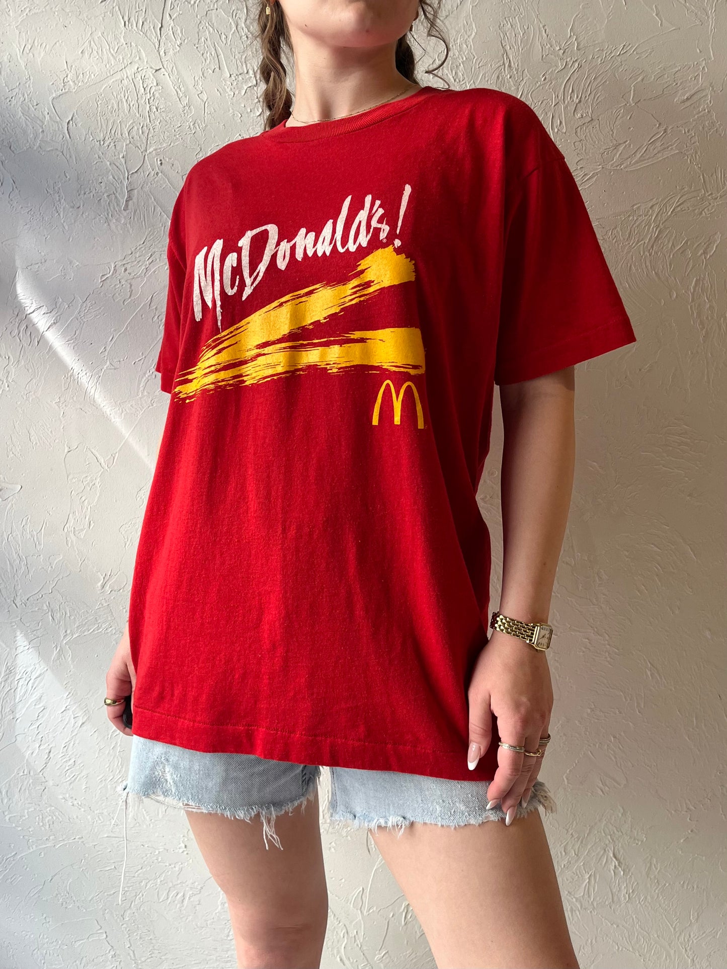 90s 'Screen Stars' McDonalds Graphic T Shirt / Made in USA / Large