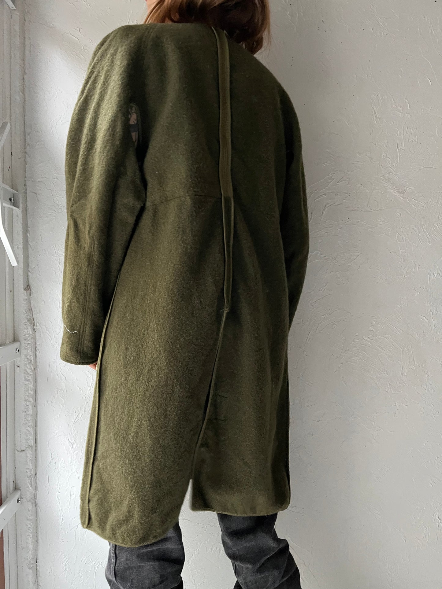 Vintage Authentic Wool Army Liner Jacket / Medium