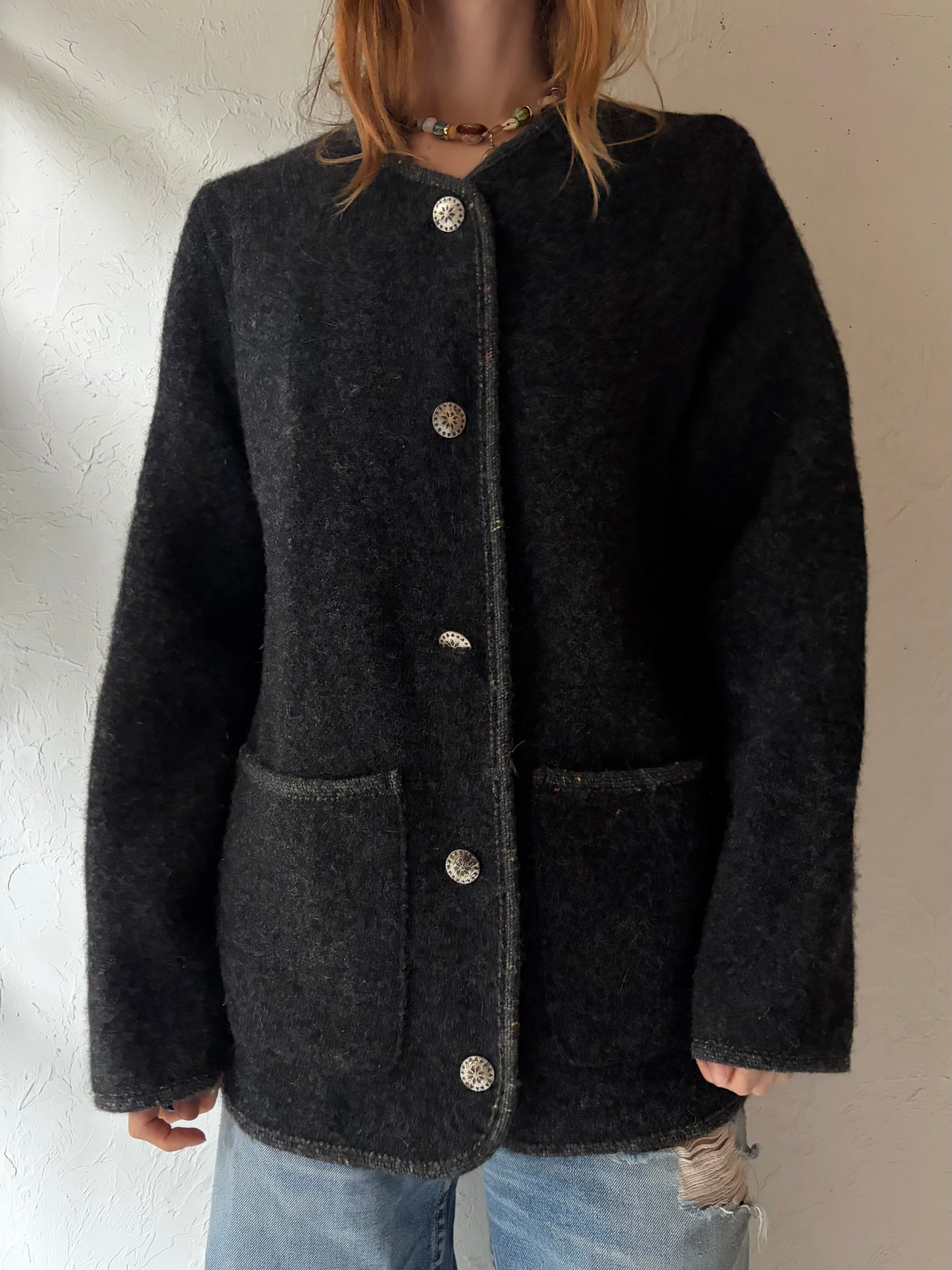 Vintage 'LL Bean' Gray Wool Jacket / Small