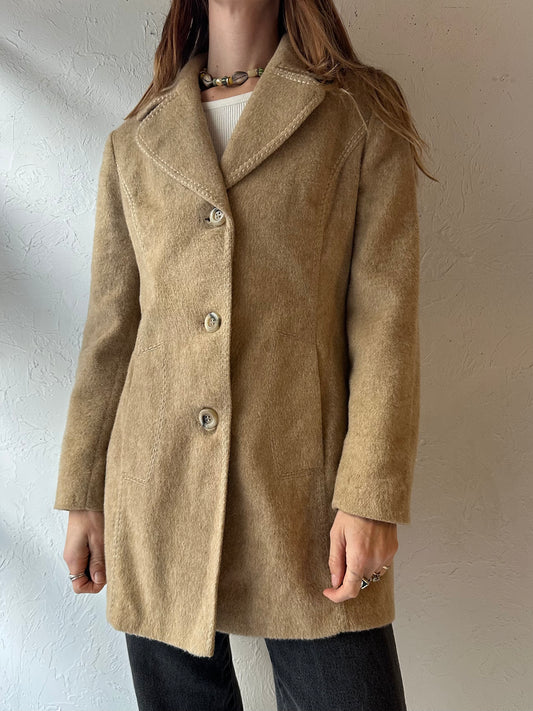 70s 'Surrey Classics' Beige Wool Jacket / Small
