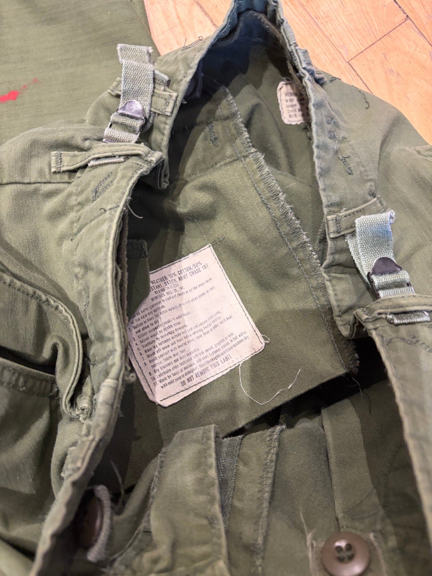 1960s US Army OF - 107 Field Cargo Pants / Small - Medium