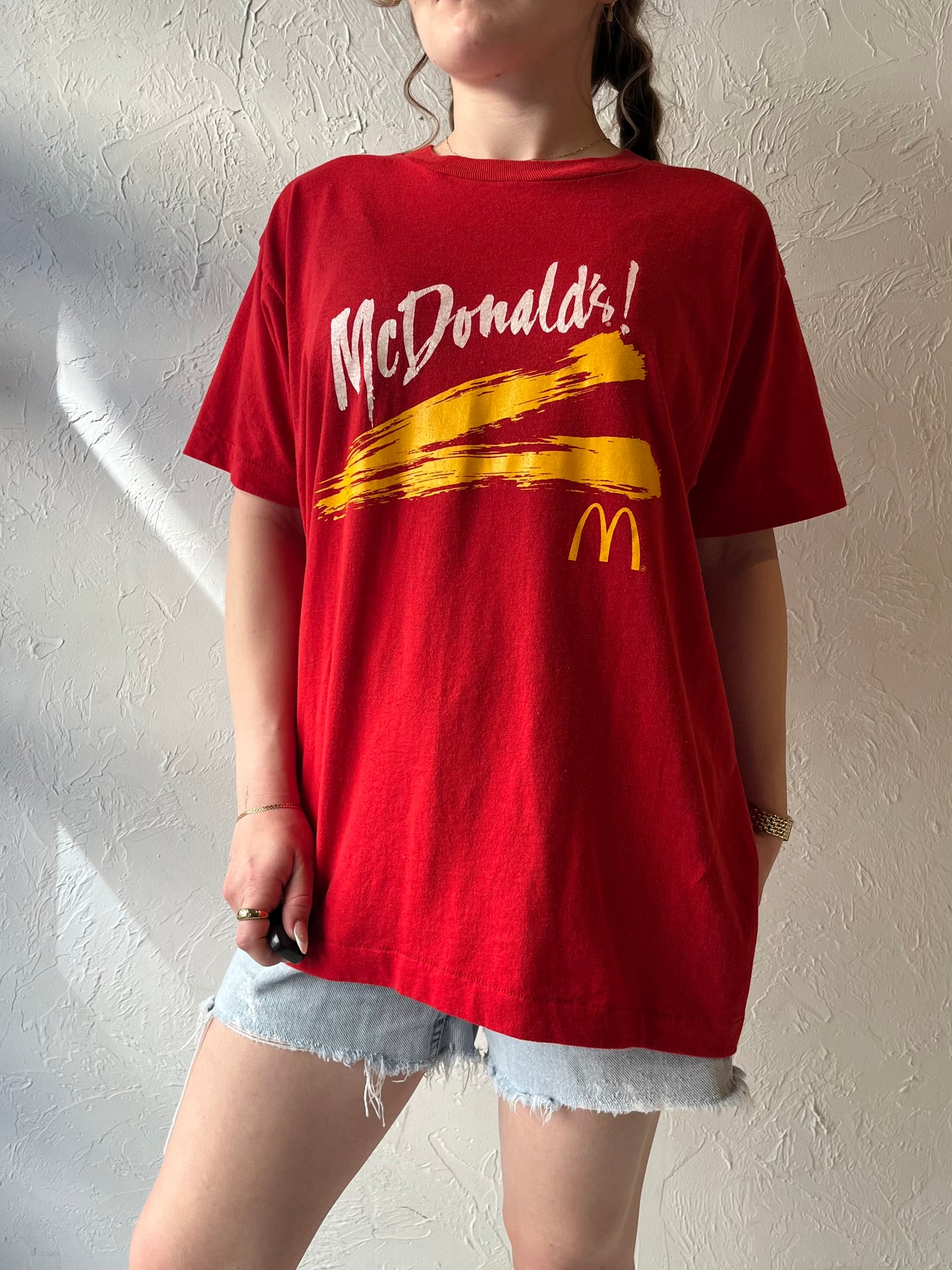 90s 'Screen Stars' McDonalds Graphic T Shirt / Made in USA / Large