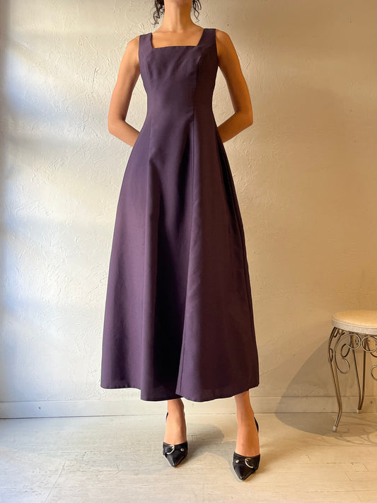 90s Handmade Purple Formal Dress / Small